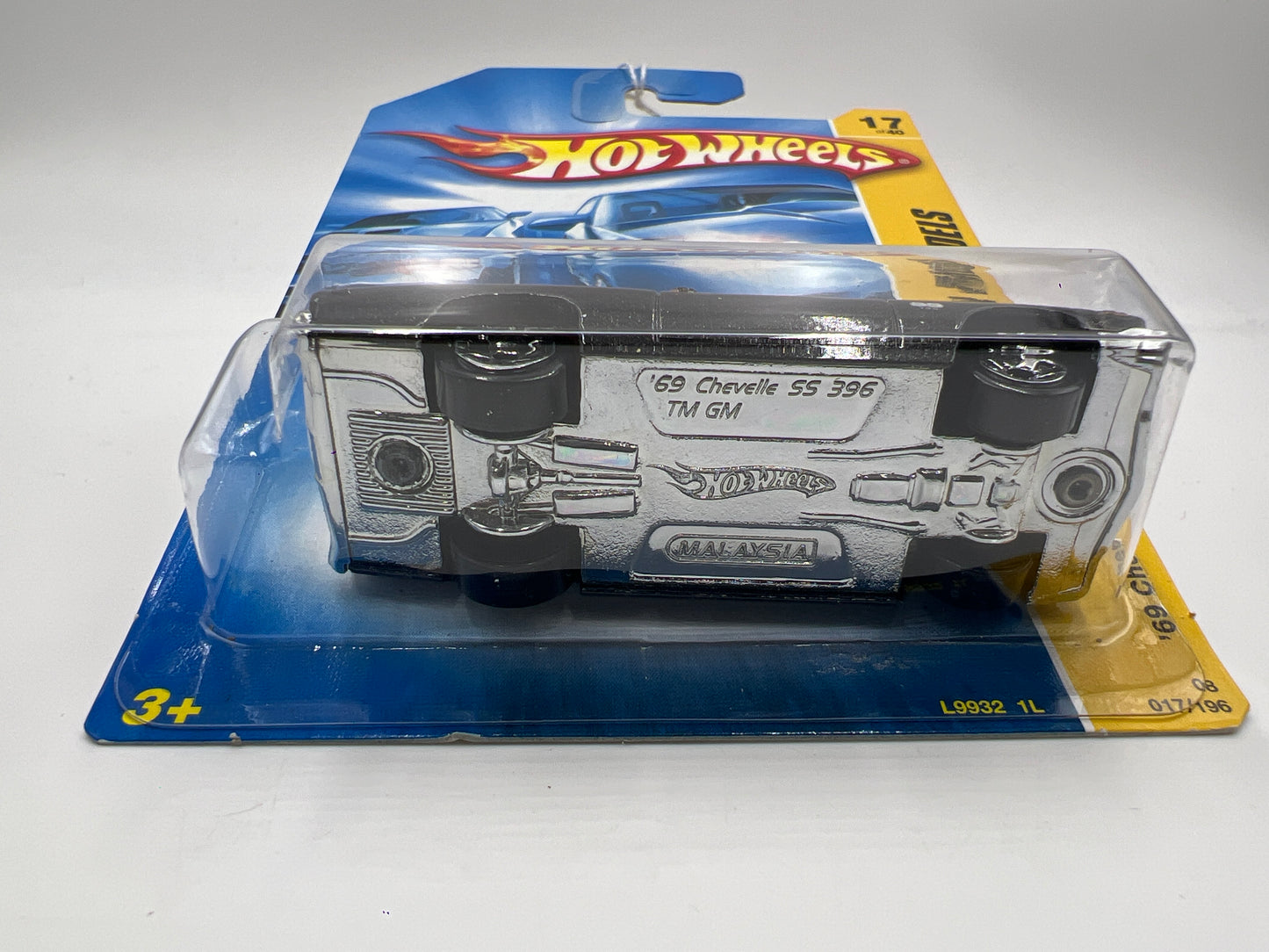 2008 Hot Wheels New Models #17 69 Chevelle Black 5B