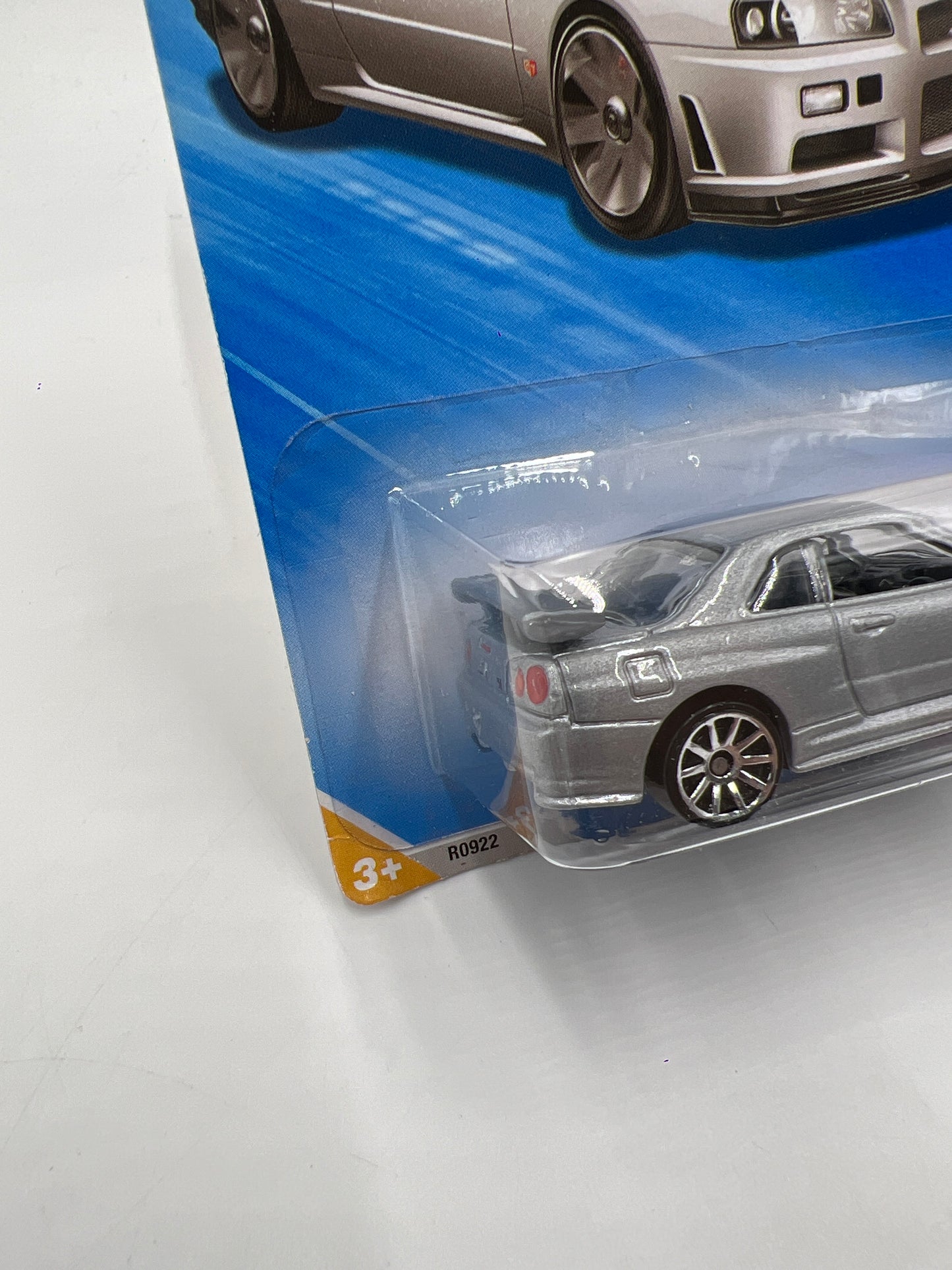 2010 Hot Wheels New Models #7 Nissan Skyline GT-R R34 Silver W/Protector