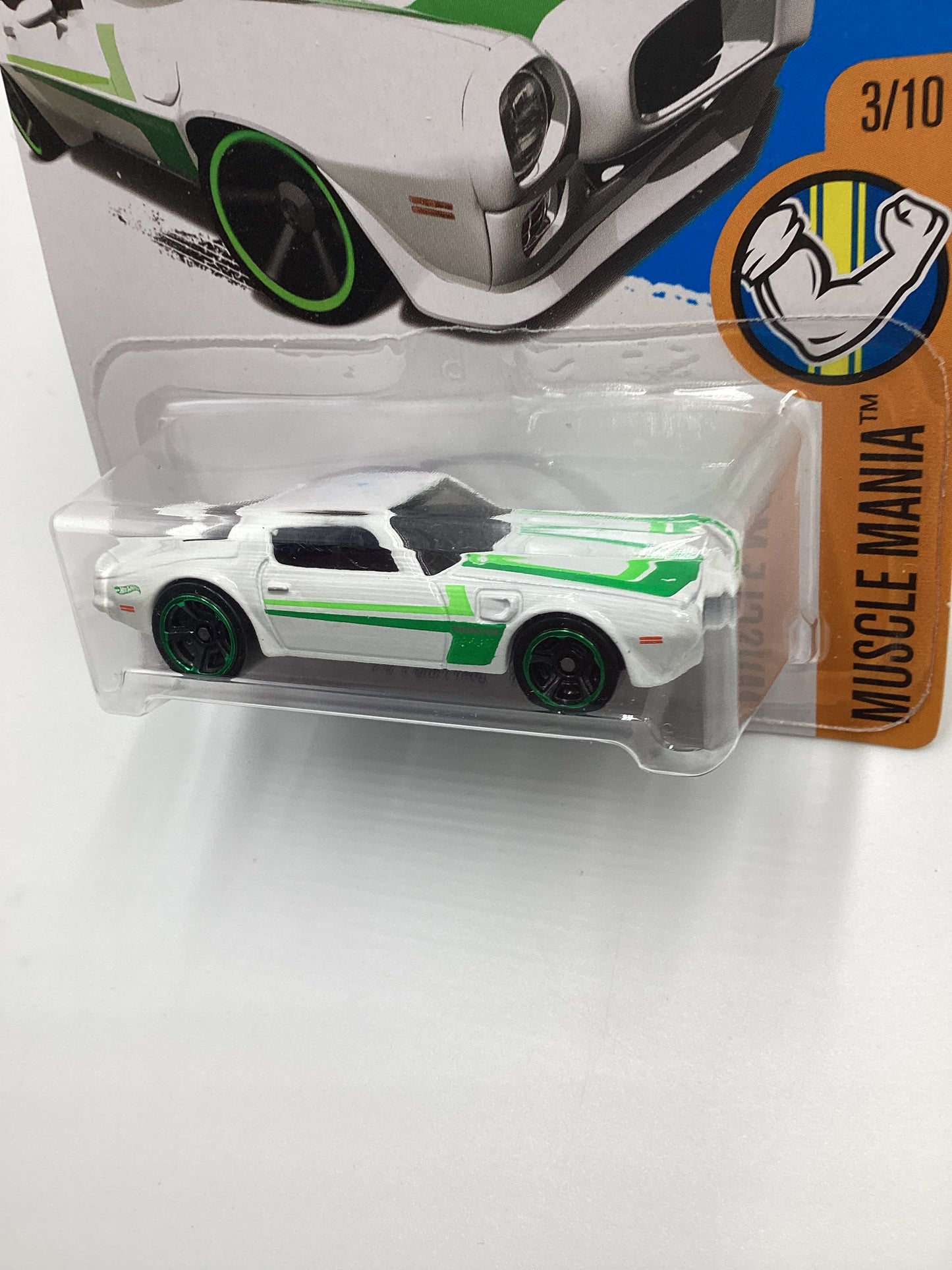 2019 Hot Wheels #123 73 Pontiac Firebird White Intl. Card 47G