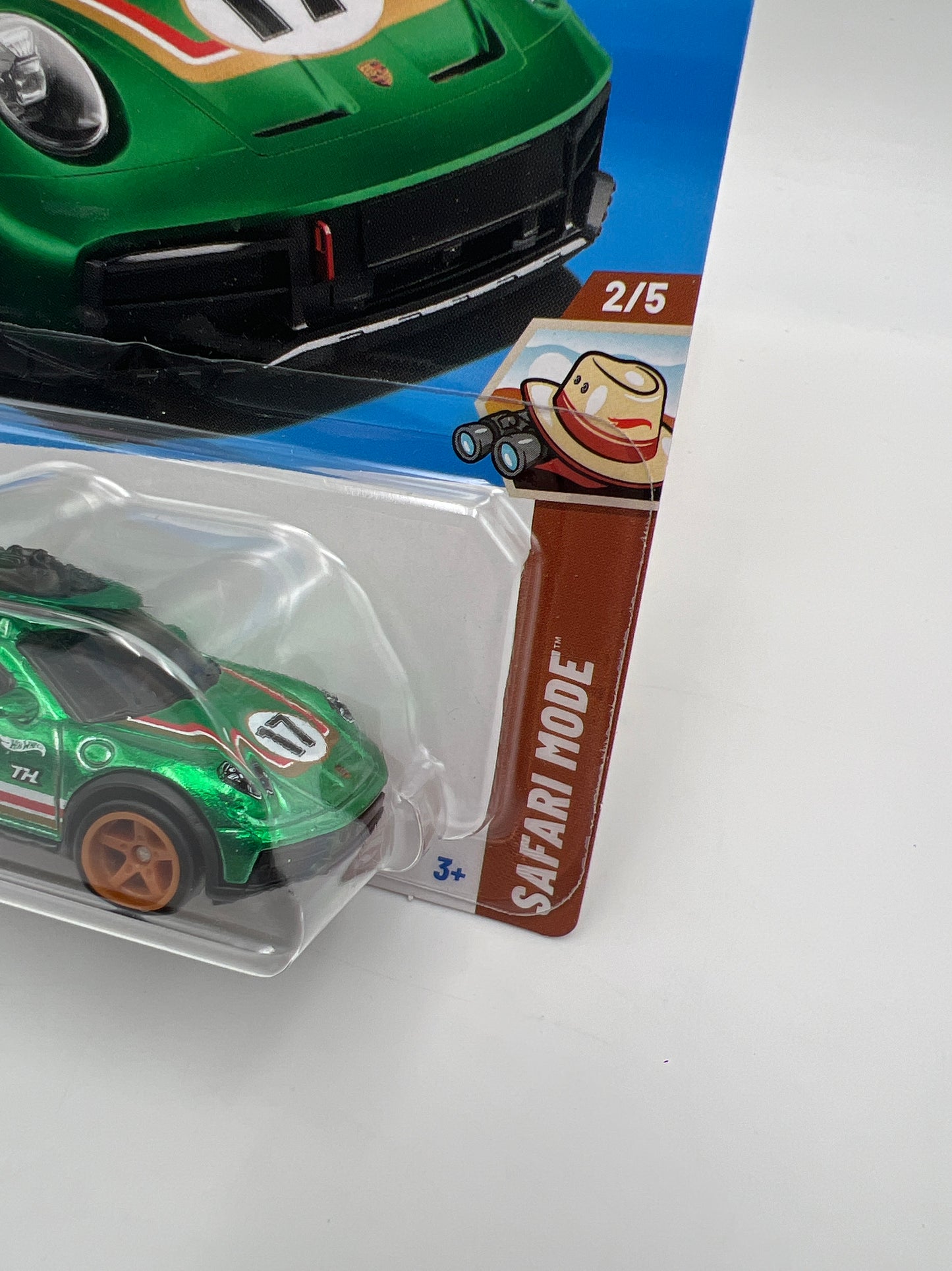 2025 Hot Wheels Super Treasure Hunt #154 Porsche 911 Rallye Green W/Protector
