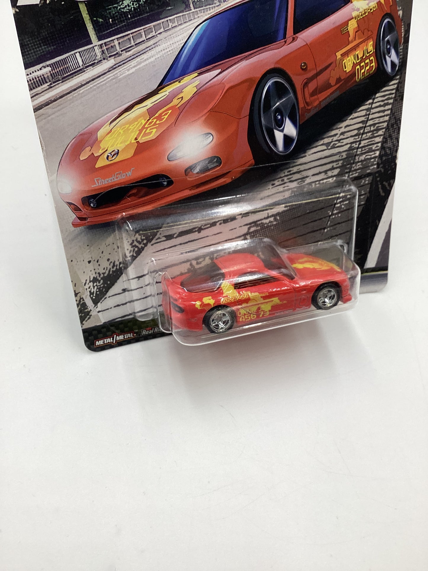 Hot Wheels Fast & Furious Fast Tuners #1 Mazda RX-7 FD Red W/Protector