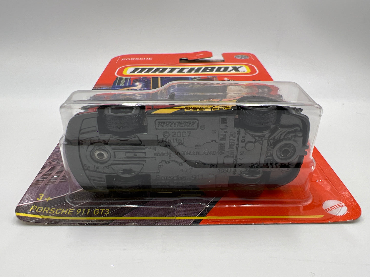 Matchbox Super Chase Porsche 911 GT3 Black W/Protector