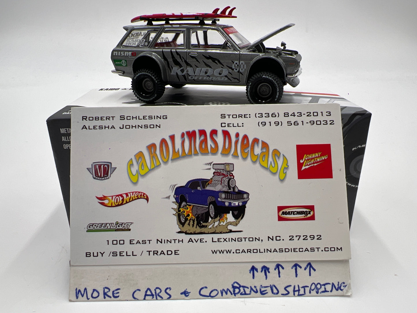 Mini GT x Kaido House #121 Datsun 510 Wagon 4x4 W/Surfboards