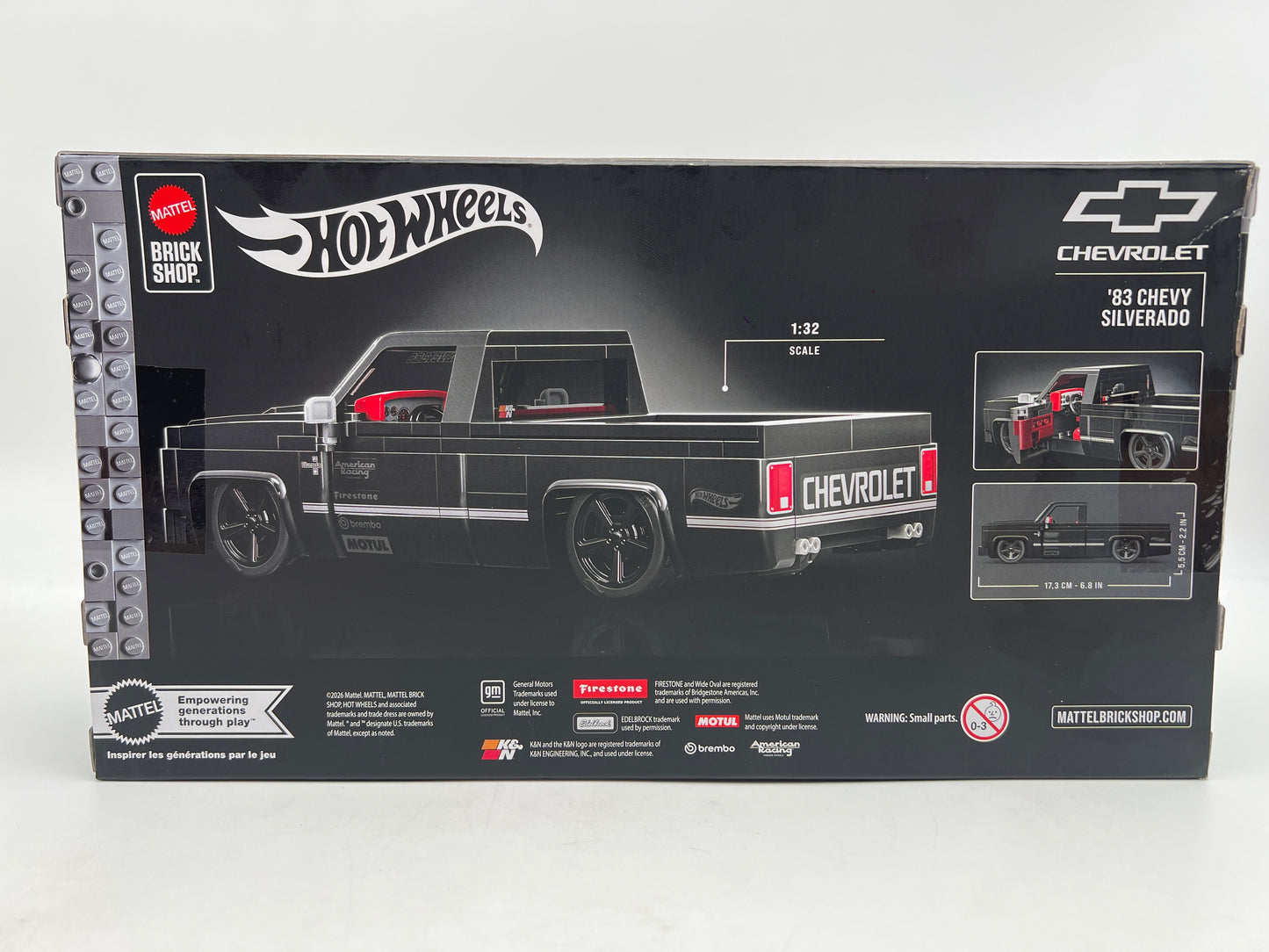 Hot Wheels Mattel Brick Shop 83 Chevy Silverado W/Box Unopened