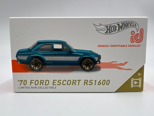 Hot Wheels iD Screen Time Series 1 #2 70 Ford Escort RS1600 Light Blue Sealed