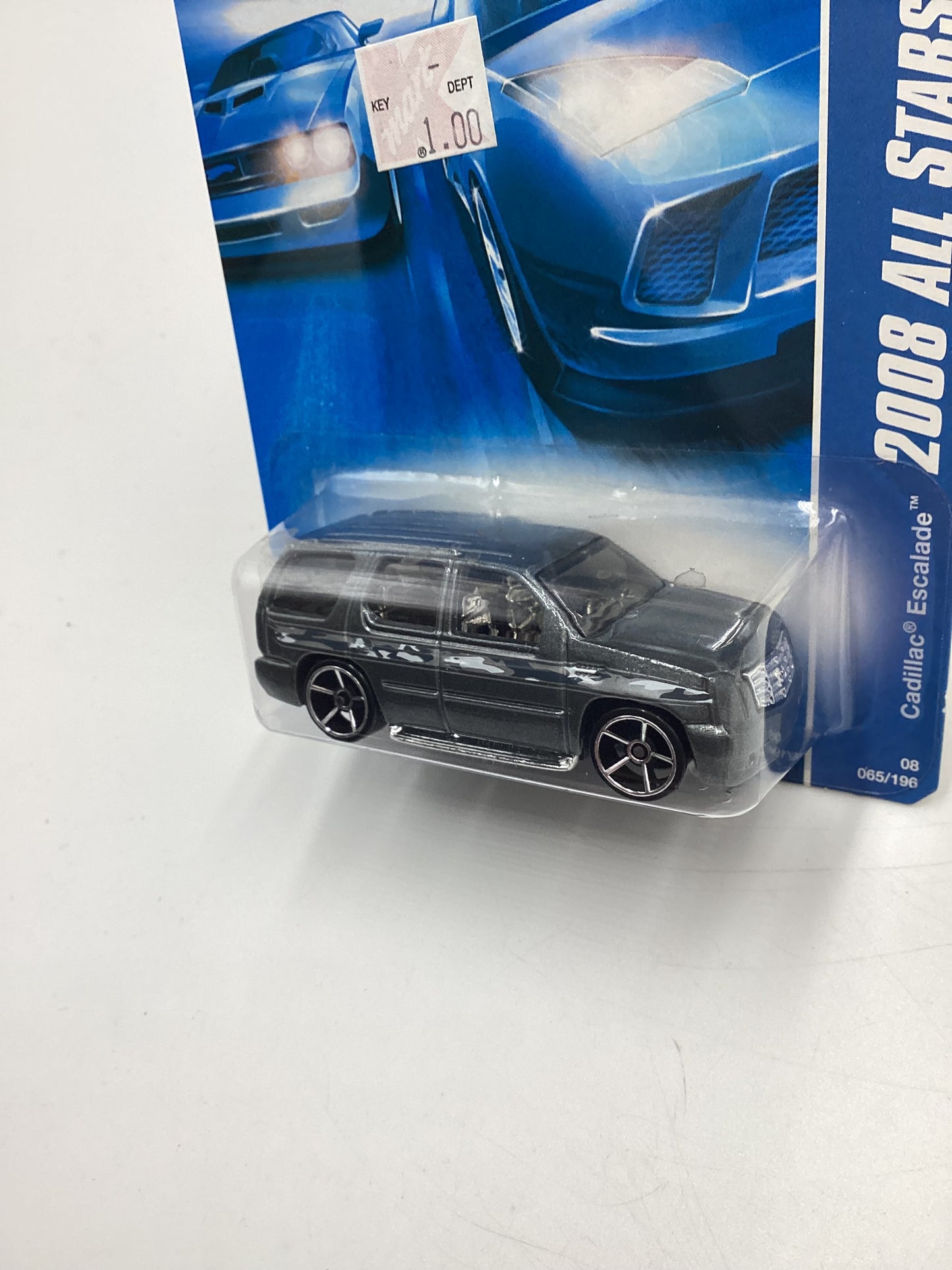 2008 Hot Wheels All Stars #65 Cadillac Escalade Gray (Black Base) 57D