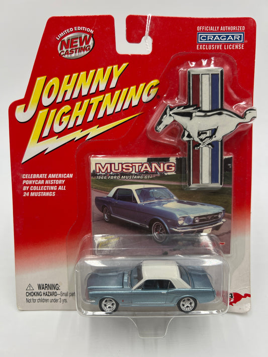 Johnny Lightning Mustang Series #4 1966 Ford Mustang GT Blue 222C