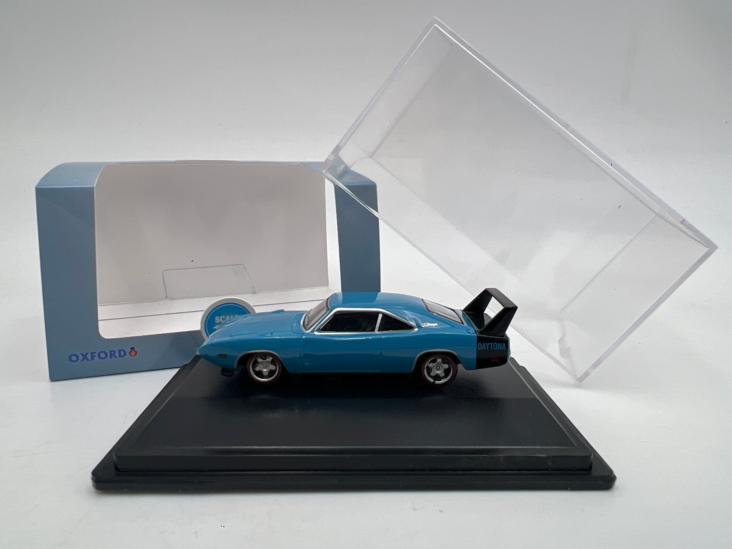 Oxford Auto Company 1/87 HO Scale Dodge Charger Daytona 1969 Blue