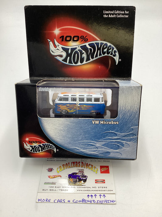 Hot Wheels 100% Davids Wheels VW Microbus Blue/White