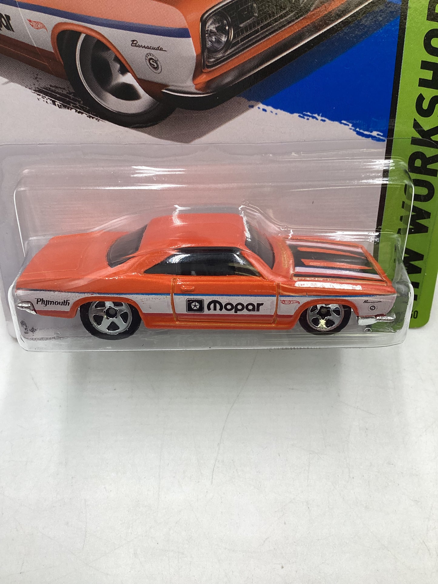 2013 Hot Wheels #240 68 Plymouth Barracuda Formula S Orange 43i