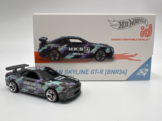 Hot Wheels iD Speed Graphics Series 2 #3 Nissan Skyline GT-R BNR34 HKS