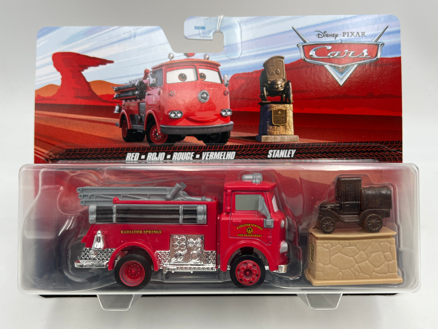 Disney Pixar Cars 2 Pack Red & Stanley