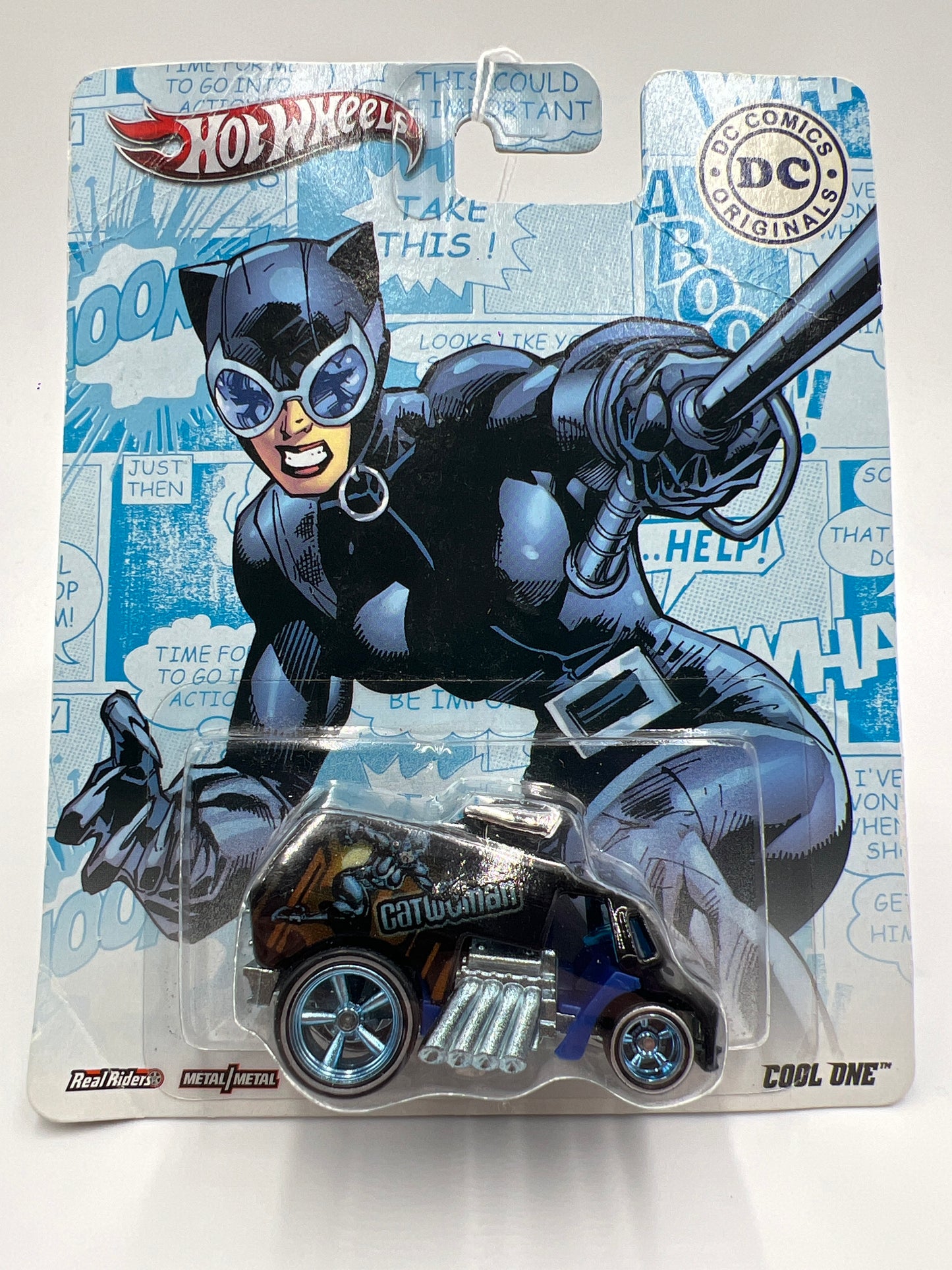 Hot Wheels Pop Culture Premium DC Comics Catwoman Cool One (Bad Card) 268G