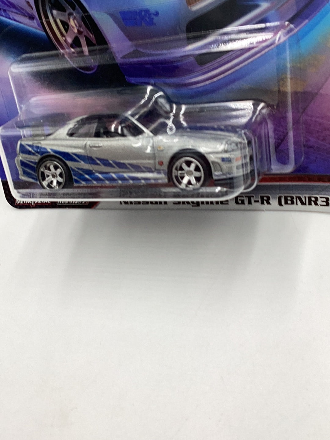 Hot Wheels fast and furious fast imports #1 nissan skyline gt-R bnr34 with protector