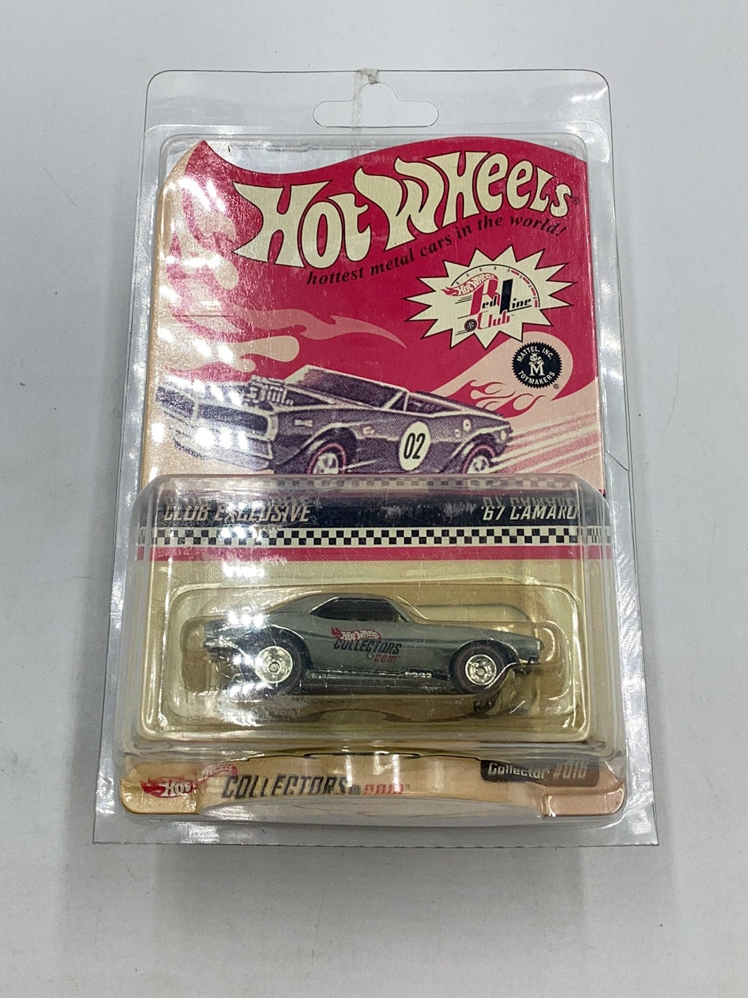 Hot Wheels 2002 club exclusive #016 ‘67 Camaro w/Blue stripes 1/10000 with protector