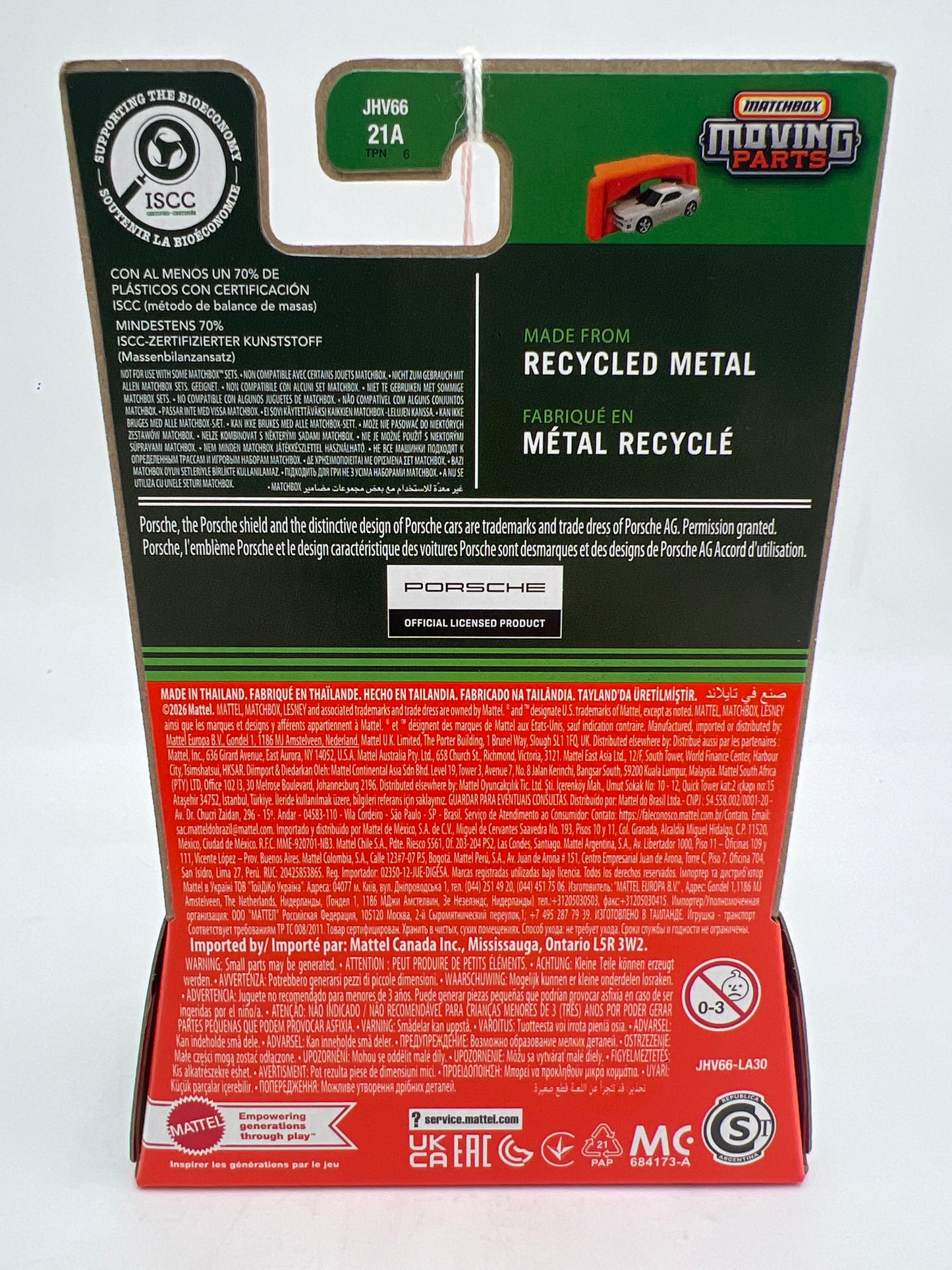 2026 Matchbox Moving Parts #27 2024 Porsche 718 Spyder RS Green