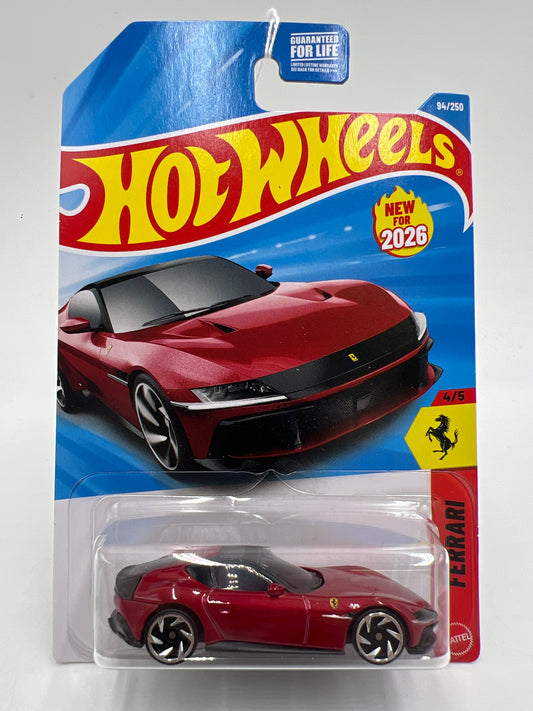 2026 Hot Wheels D E Case #94 Ferrari 12Cilindri Red