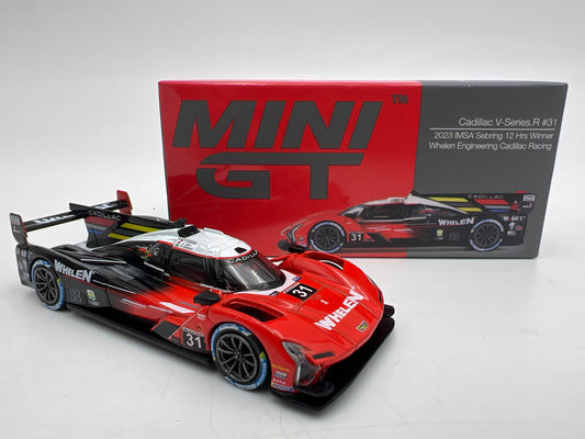 Mini GT #745 Cadillac V-Series.R #31 2023 IMSA Sebring 12 Hrs Winner Whelen Cadillac Racing