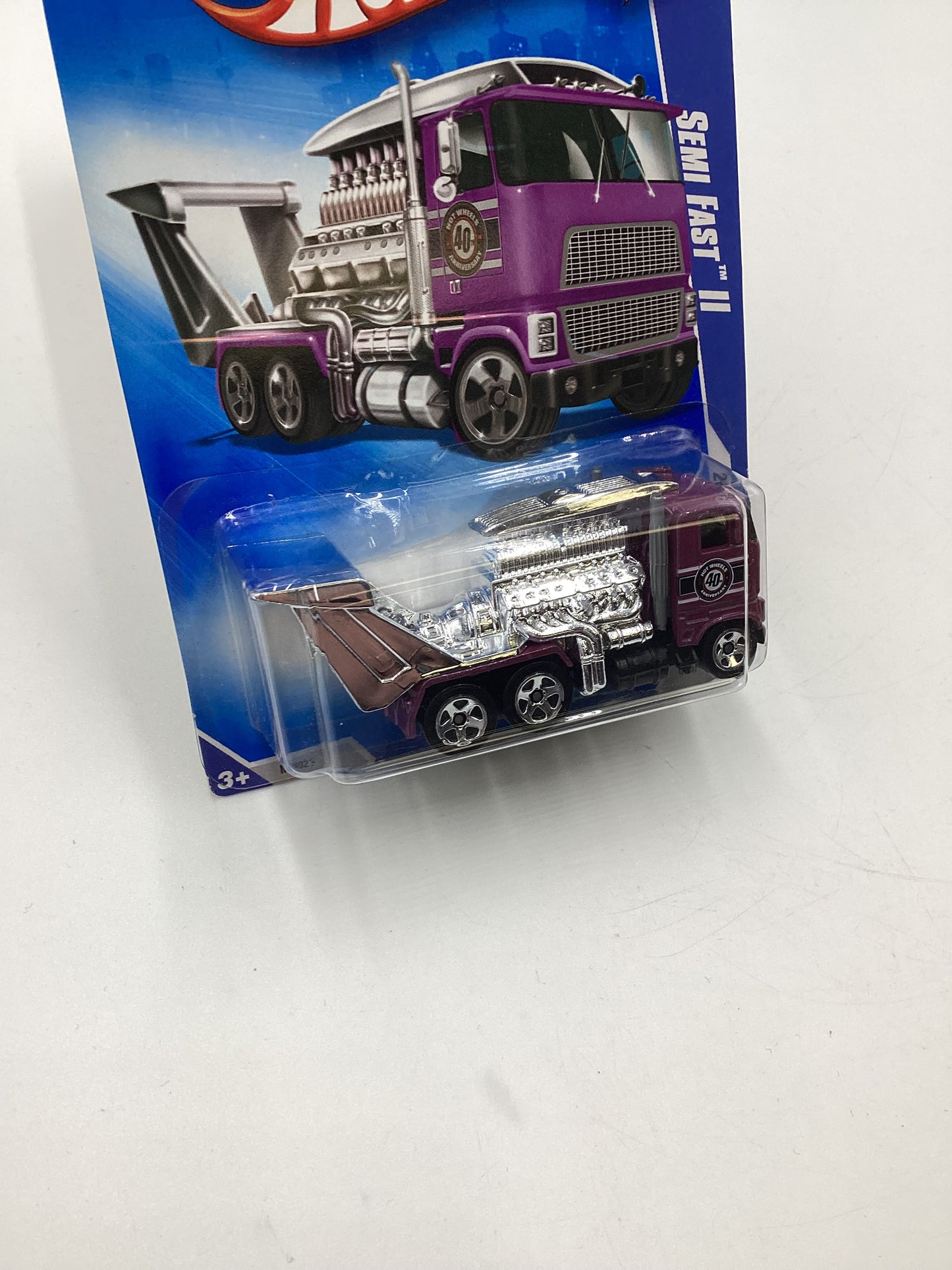 2008 Hot Wheels All Stars #55 Semi Fast II Purple AA1