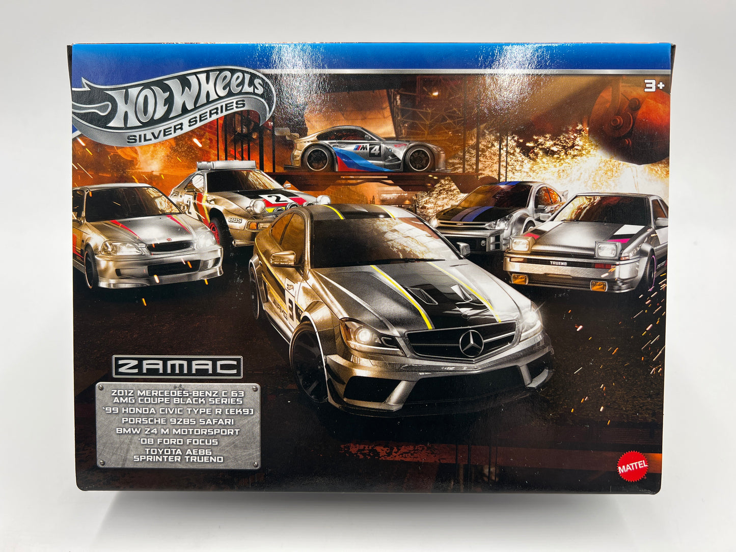2025 Hot Wheels Silver Series Walmart Exclusive Zamac Box Set of 6