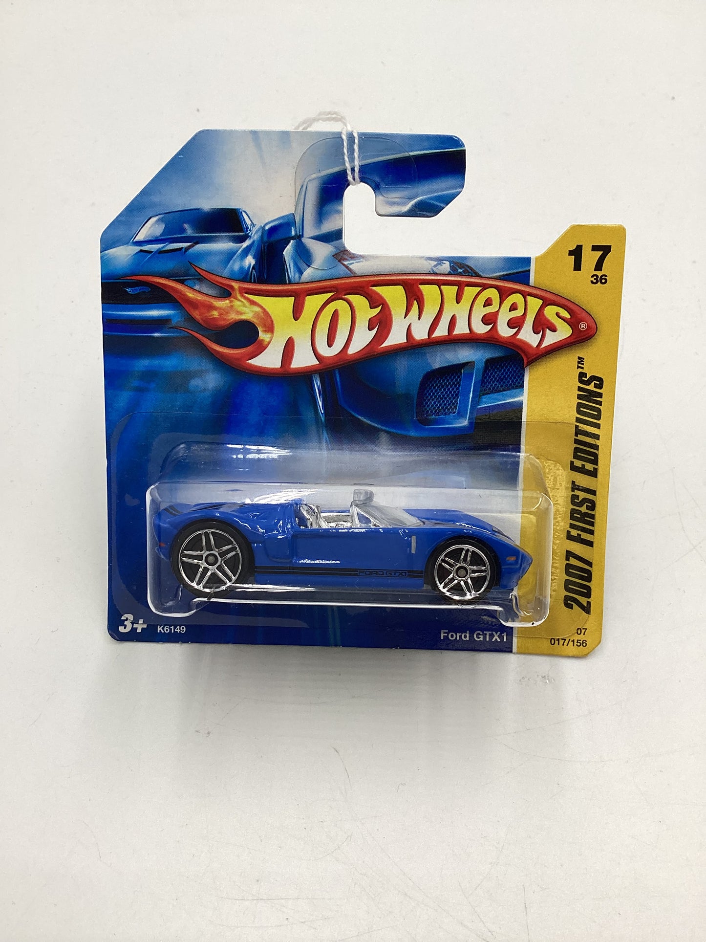 2007 Hot Wheels New Models #17 Ford GTX1 Blue PR5 Wheels Short Card 25D
