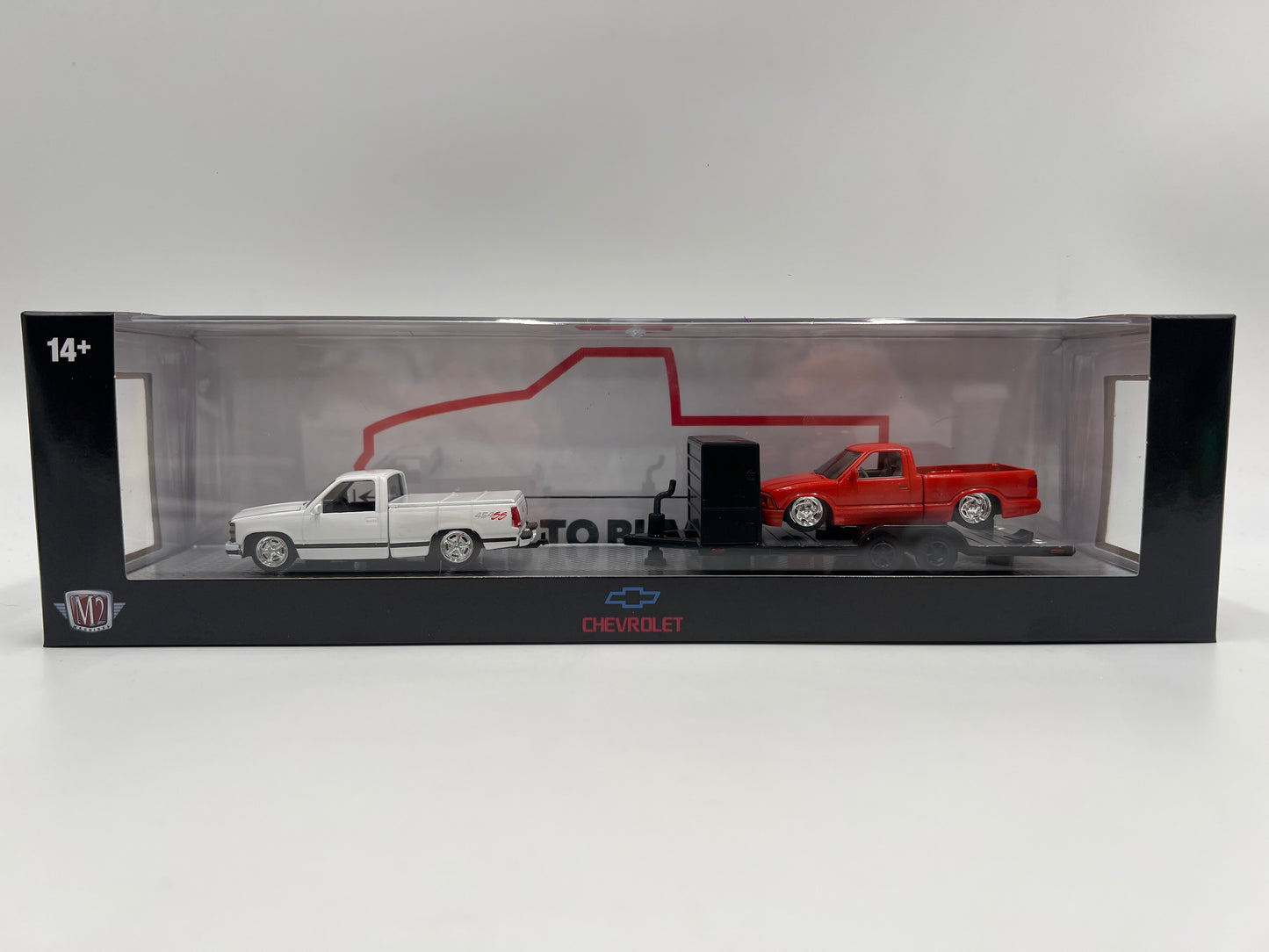 M2 Machines Haulers R95 1995 Chevrolet S10 Custom & 1993 C1500 SS 454