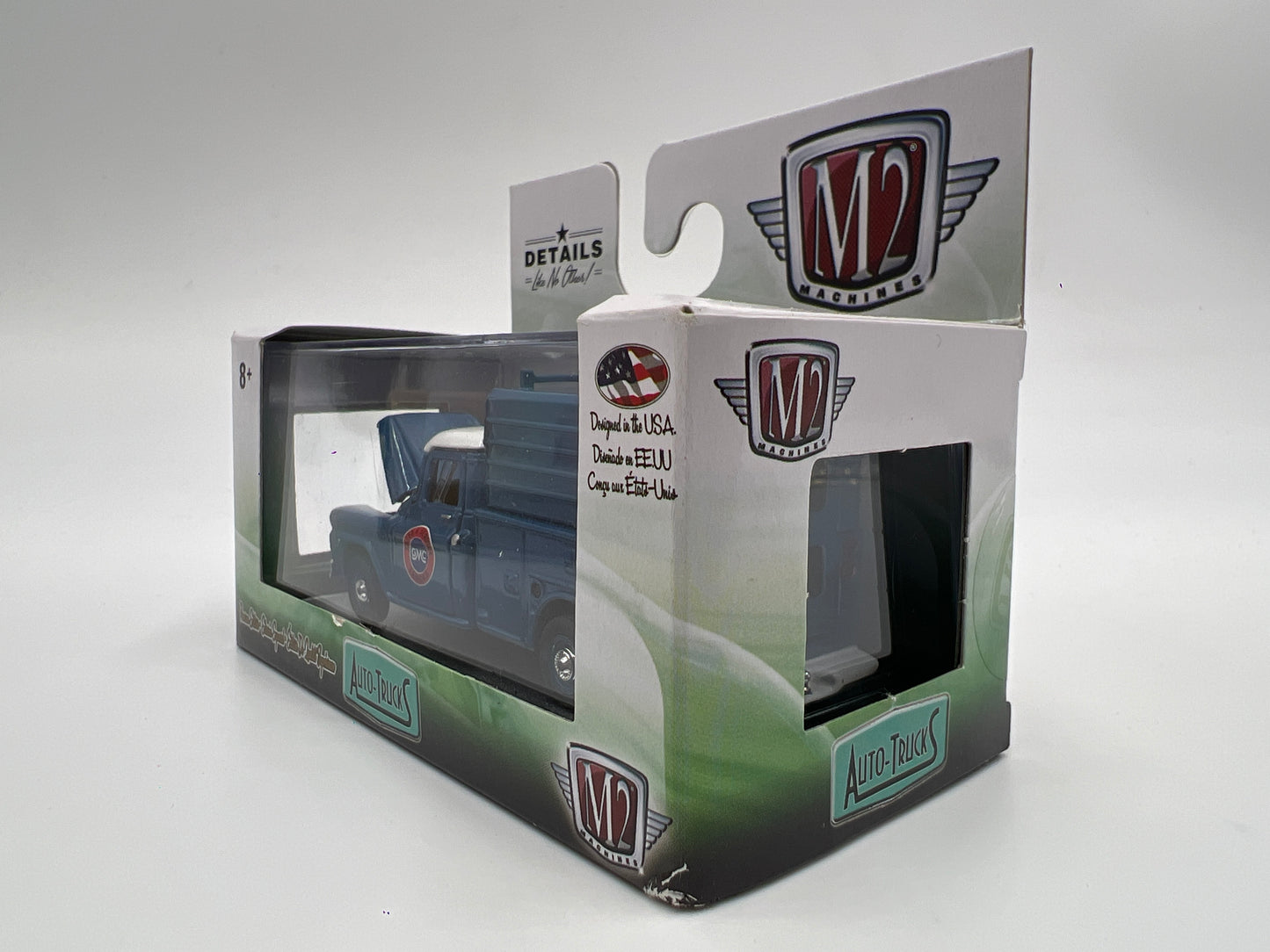 M2 Machines Auto-Trucks 1958 GMC Fleet Option Truck Blue R42 Cracked Case