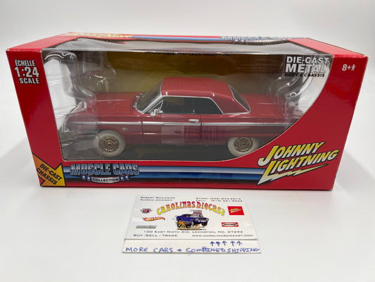 Johnny Lightning 1:24 Scale White Lightning Muscle Cars Chase 1964 Chevy Impala SS Red VHTF