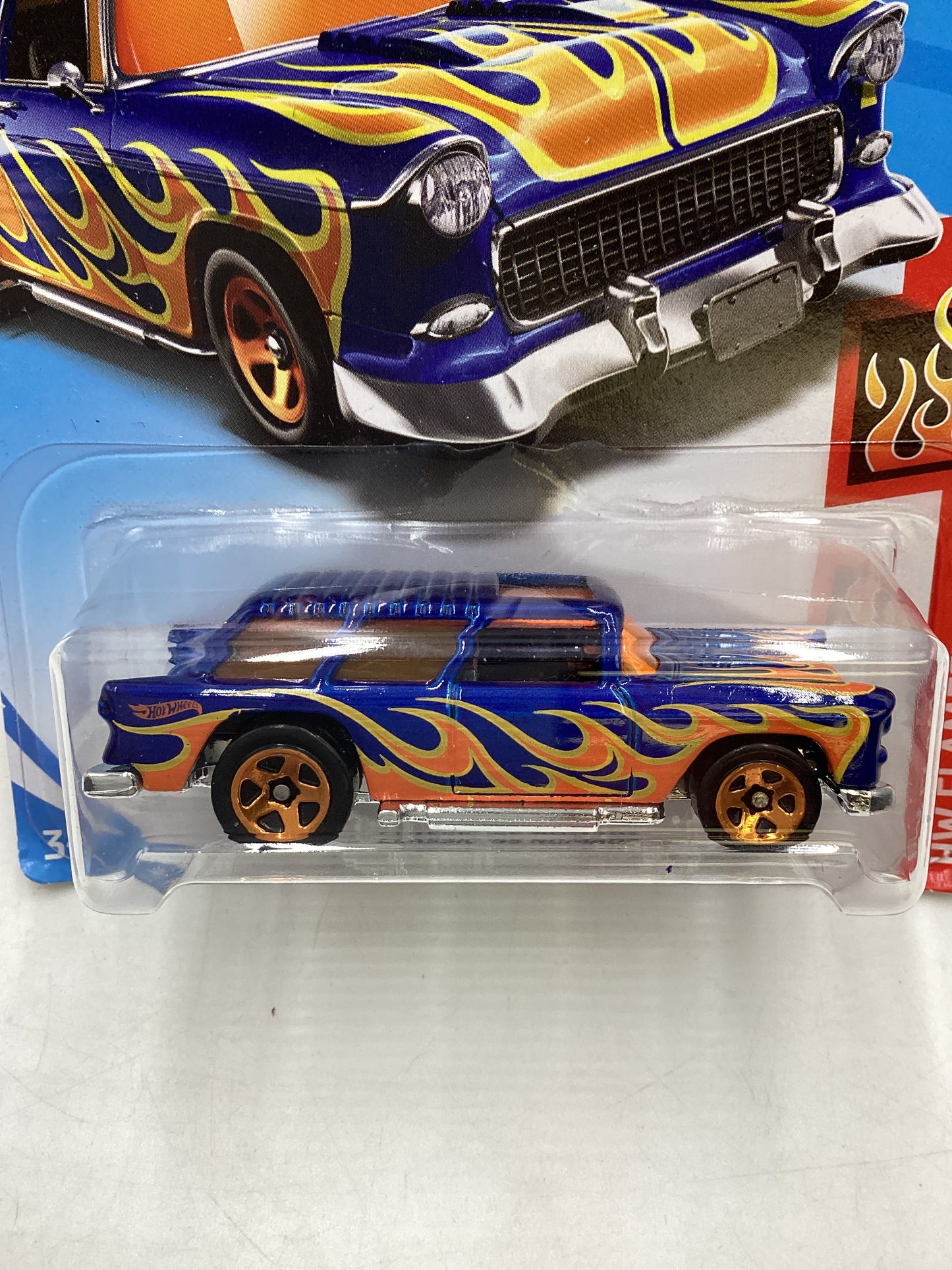 2018 Hot Wheels #146 Blue Classic 55 Nomad 6E