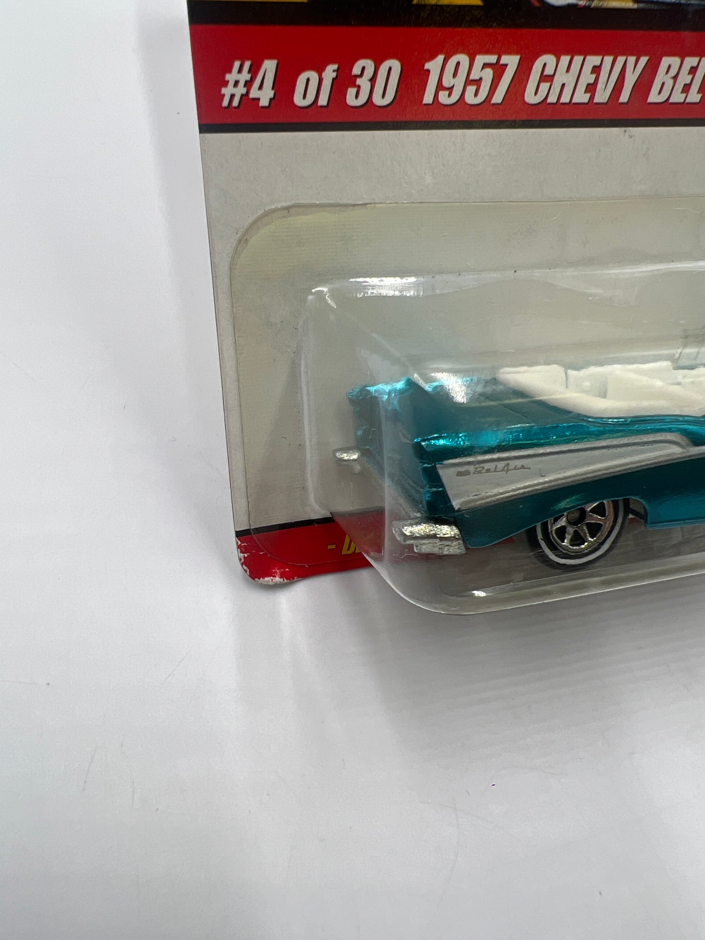 Hot Wheels Classics Series 2 #4 1957 Chevy Bel Air Convertible Blue *Soft Corners*