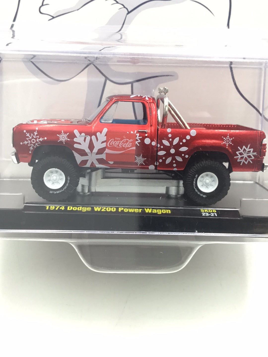 2023 M2 MACHINES Christmas Coca Cola 1974 Dodge W200 Power Wagon SK08