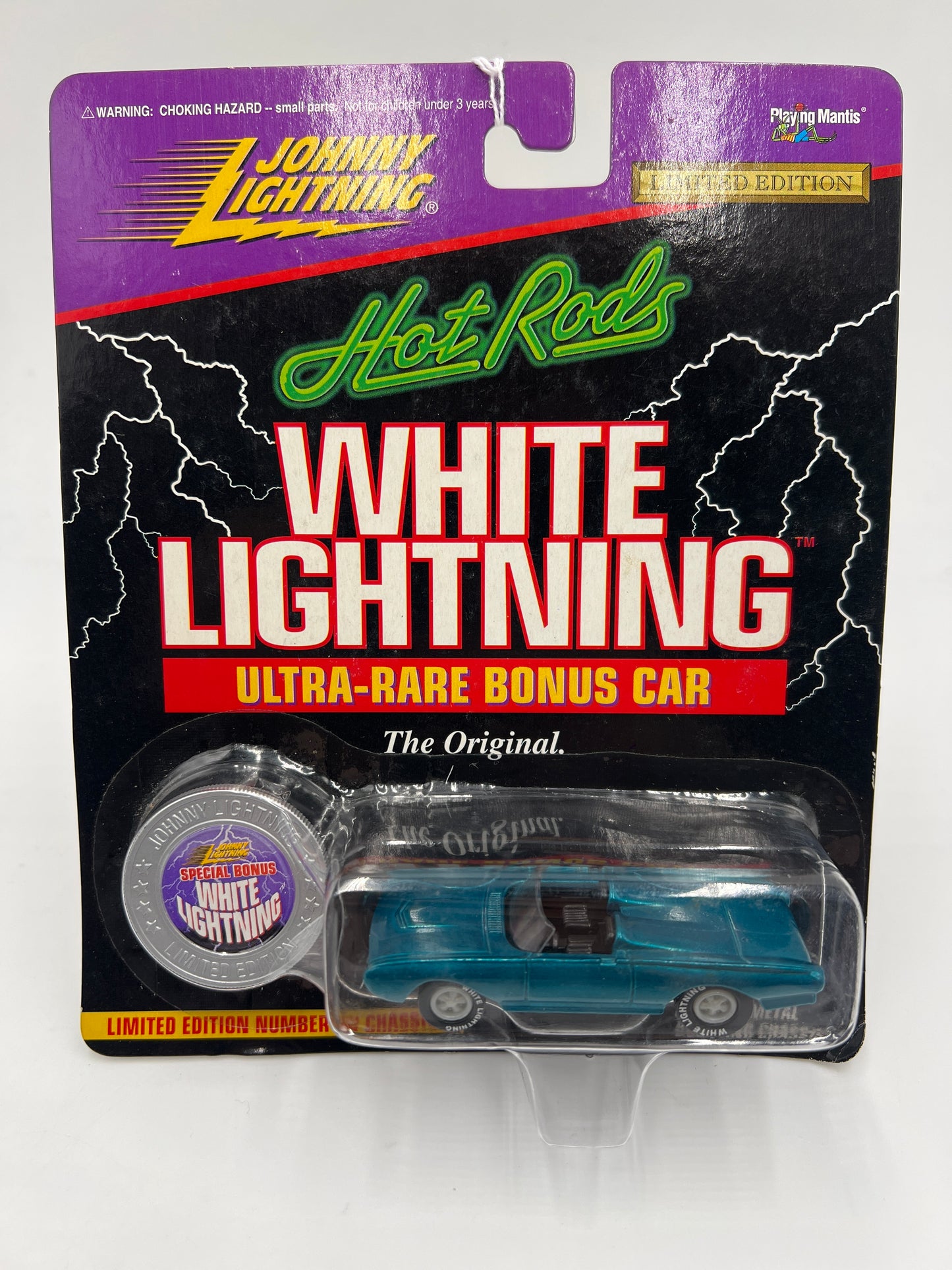 Johnny Lightning White Lightning Chase Hot Rods #209 Bad Bird Thunderbird Blue