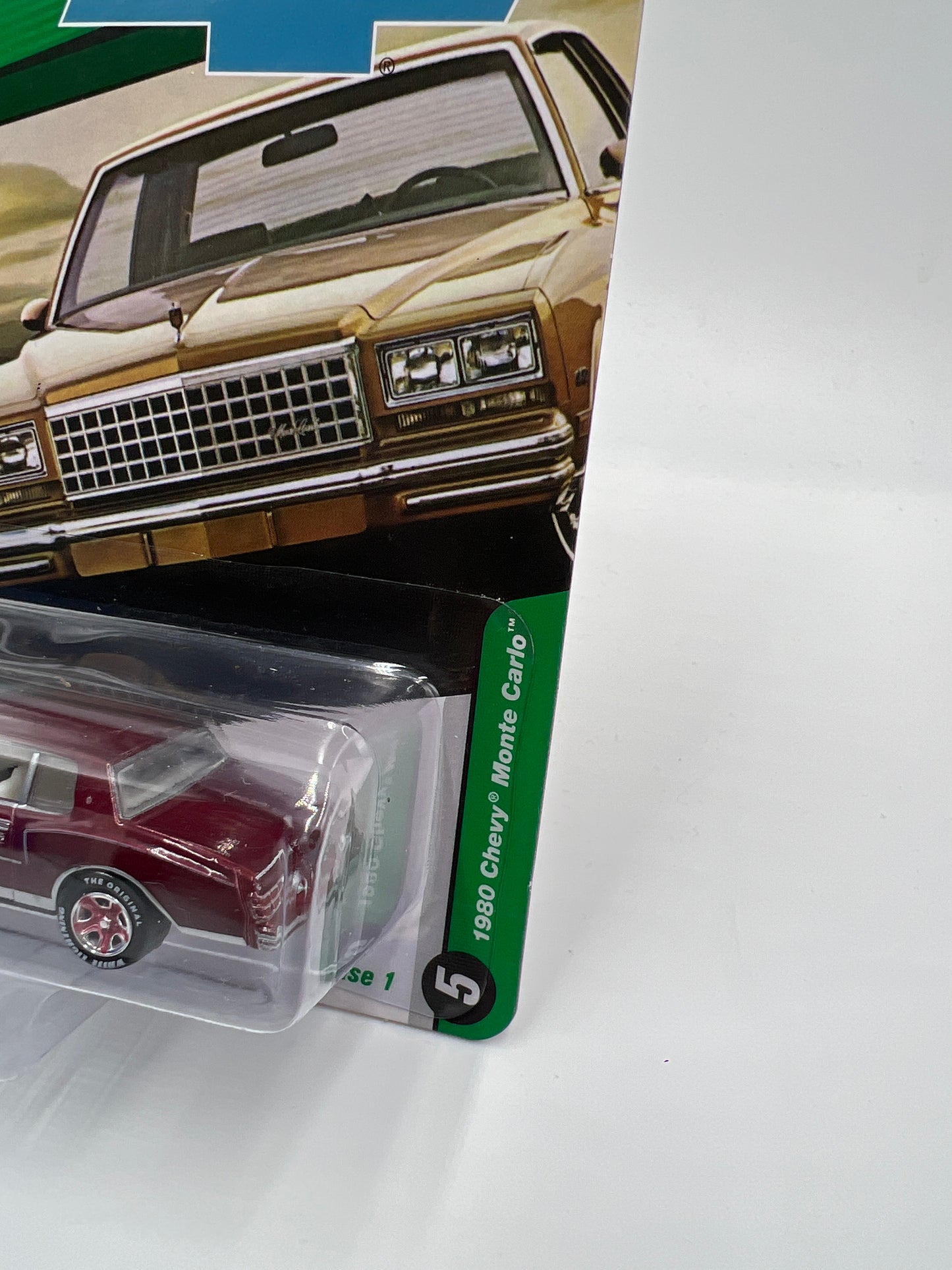 Johnny Lightning Classic Gold White Lightning Chase 1980 Chevy Monte Carlo Dark Red