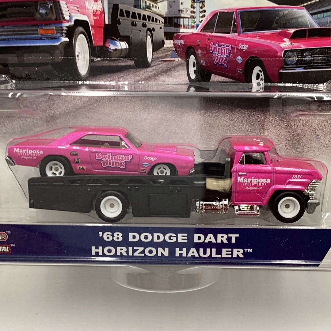 Hot wheels car culture team transport #25 68 Dodge Dart Horizon Hauler 279E