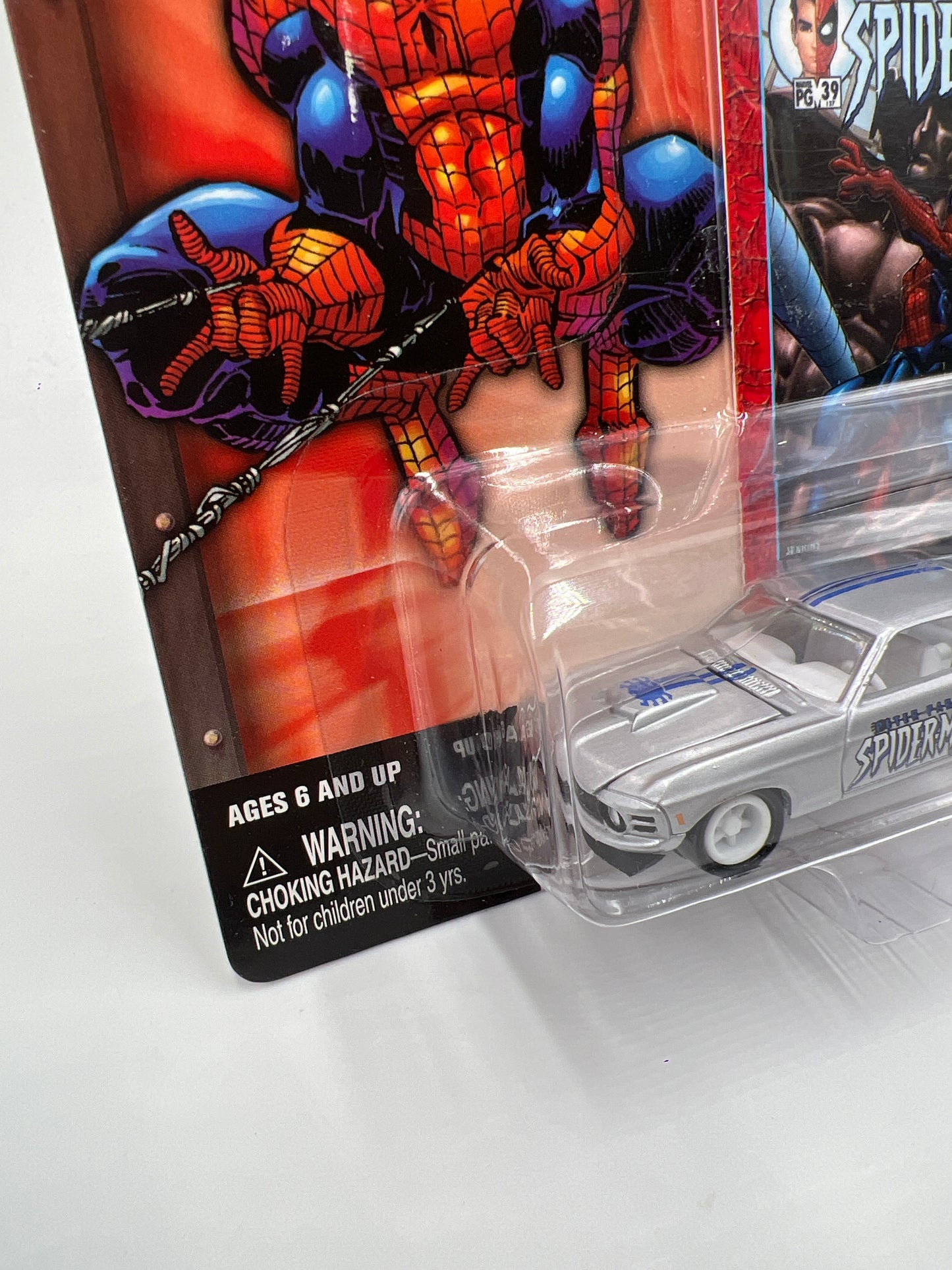 Johnny Lightning White Lightning Chase Marvel Spider-Man #8 1970 Ford Mustang Mach 1 Silver