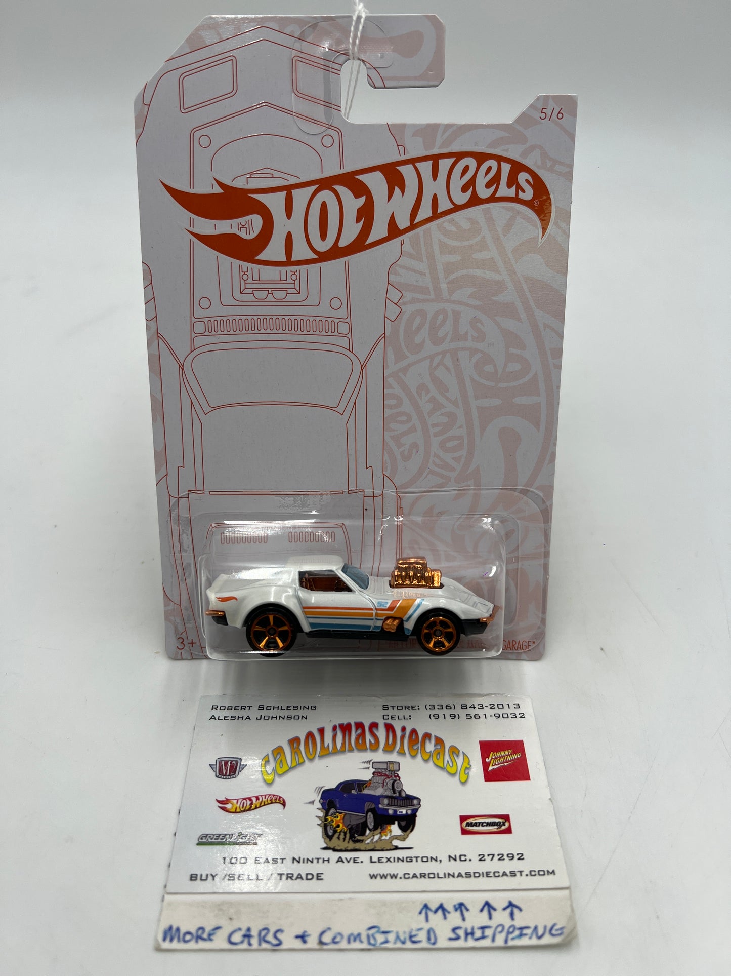 Hot Wheels 52nd Anniversary #5 55 68 Corvette Gas Monkey Garage 152A