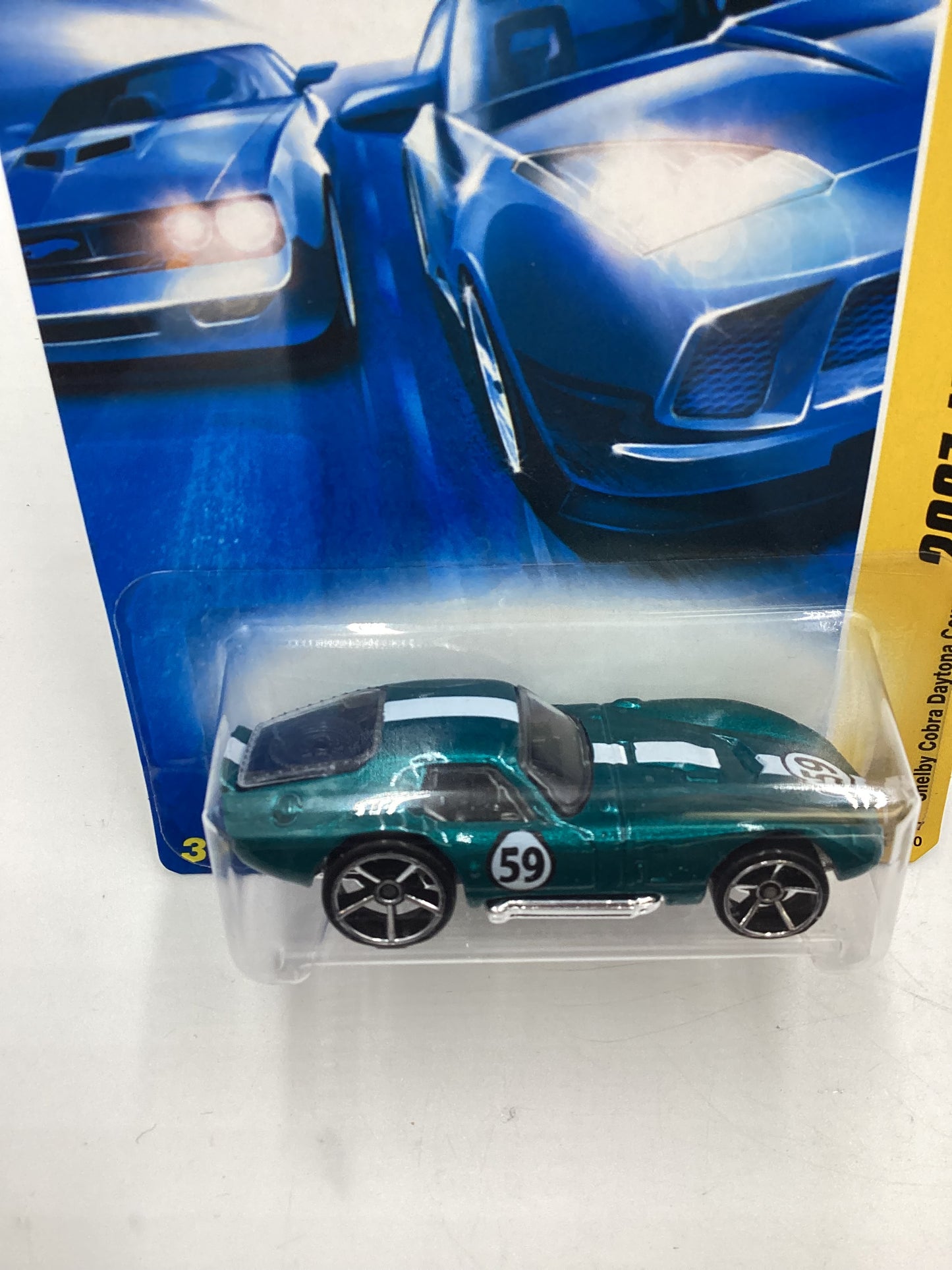 2007 Hot Wheels New Models #6 Shelby Cobra Daytona Coupe Teal 21A