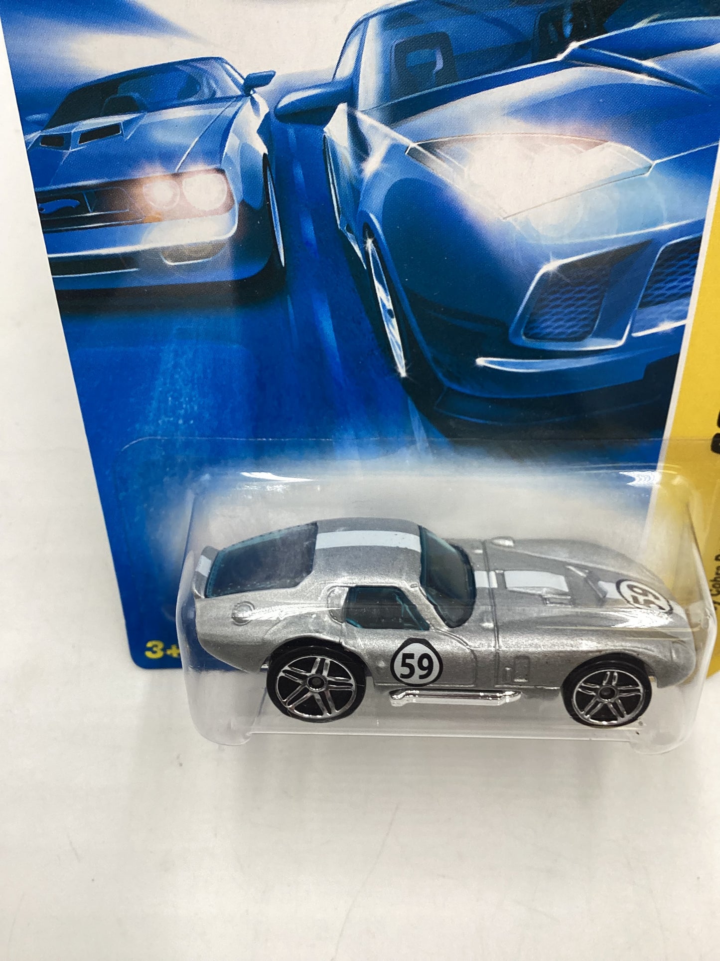 2007 Hot wheels New Models #006 Shelby Cobra Daytona Coupe Silver 28D