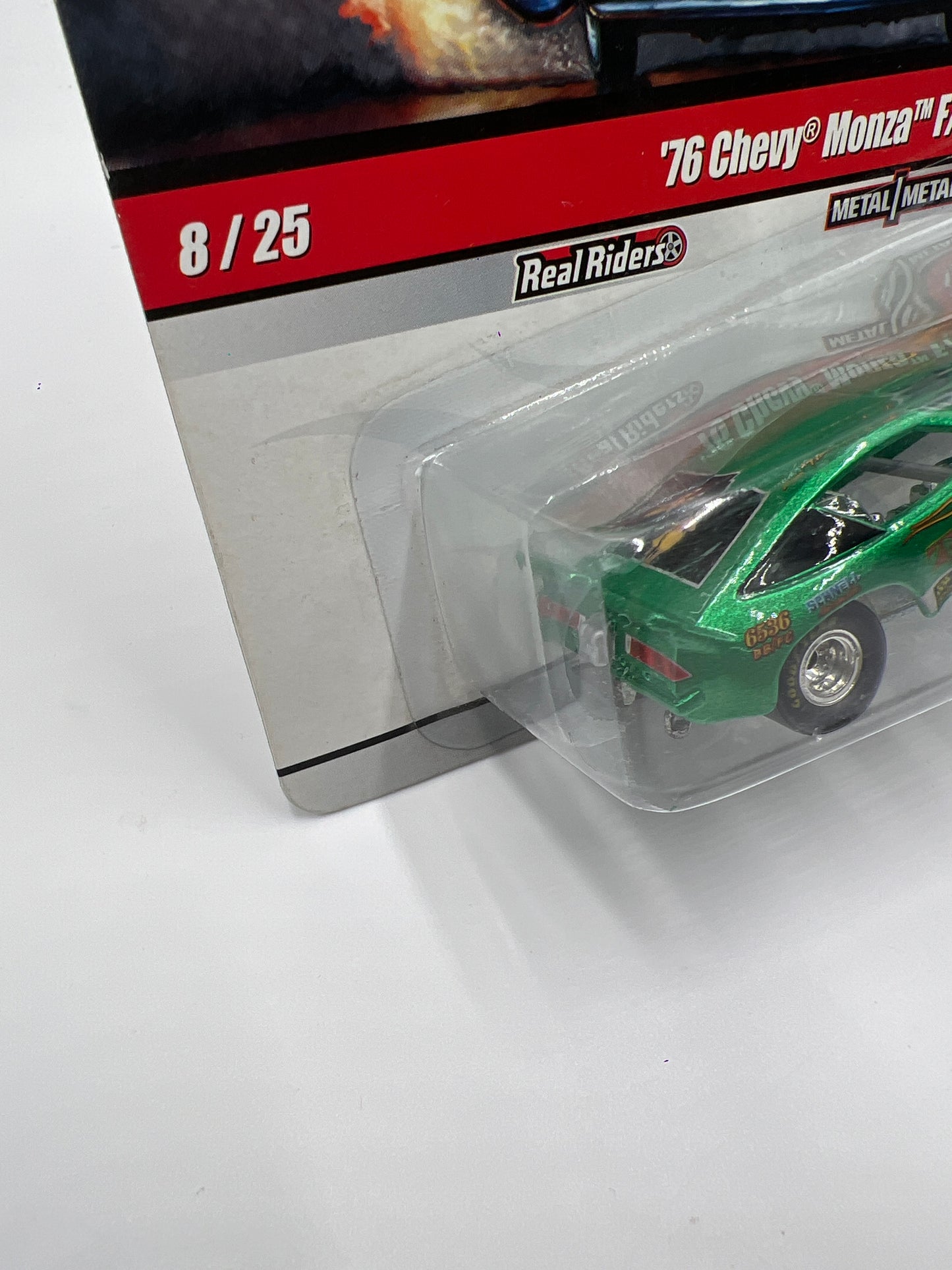 Hot Wheels Premium Drag Strip Demons #8 76 Chevy Monza F/C Tiki Warrior Green