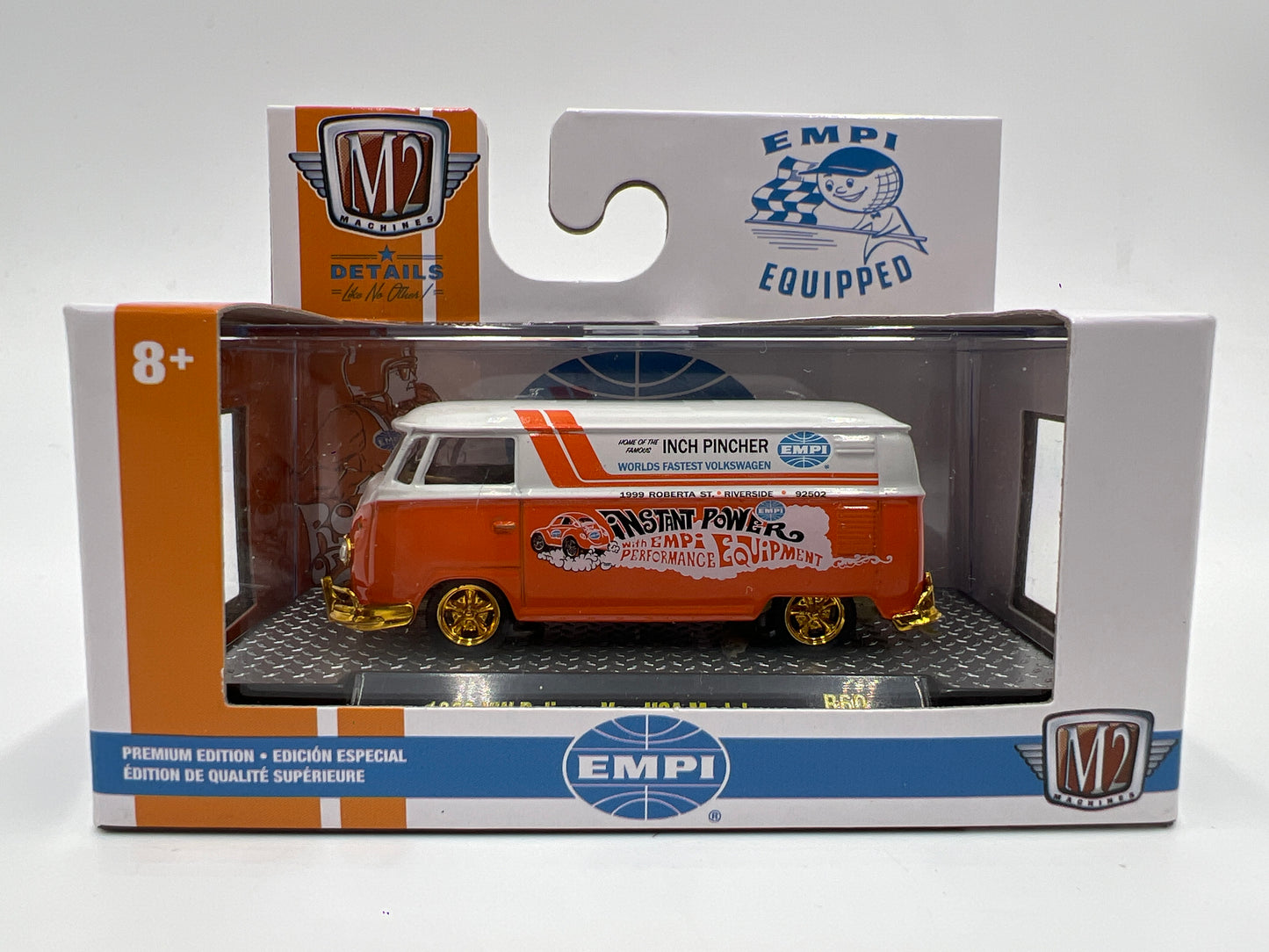 M2 Machines Empi CHASE 1960 VW Delivery Van USA Model R60 W/Protector