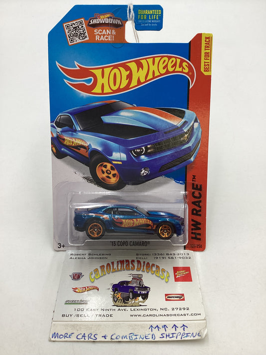 2015 Hot Wheels #127 13 Copo Camaro Blue 7H