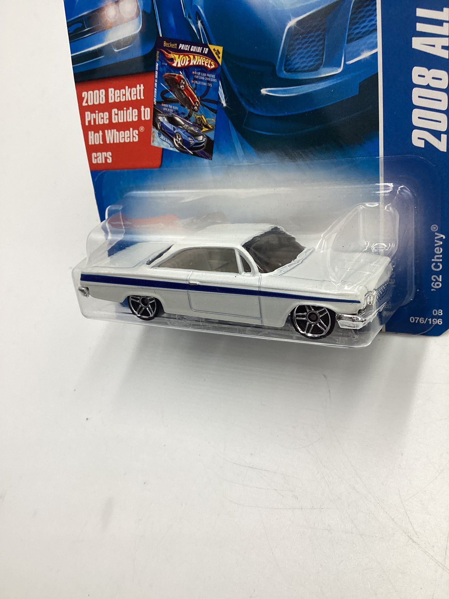 2008 Hot Wheels All Stars #76 62 Chevy White 14H