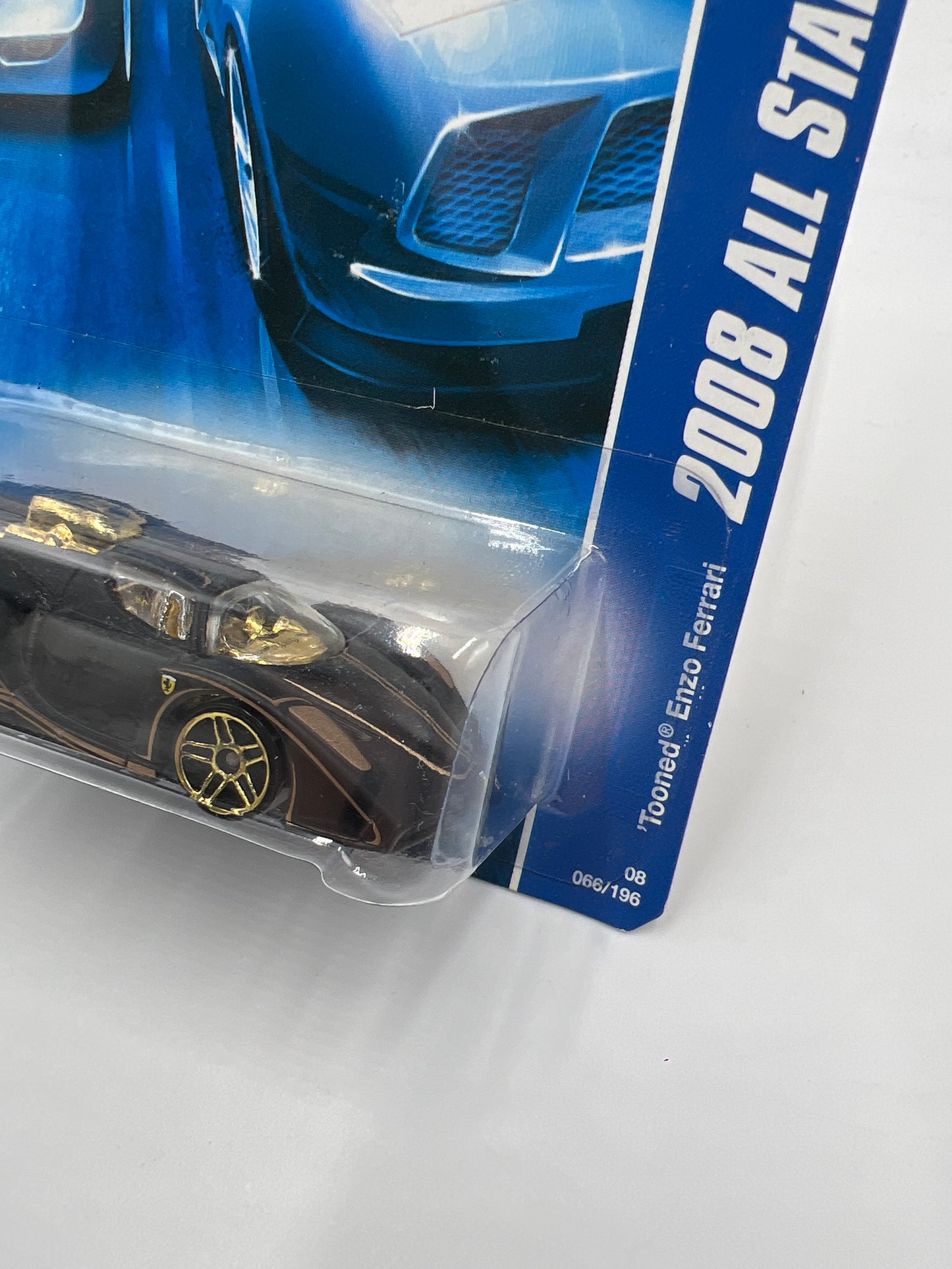 2008 Hot Wheels All Stars #66 Tooned Enzo Ferrari Black SR