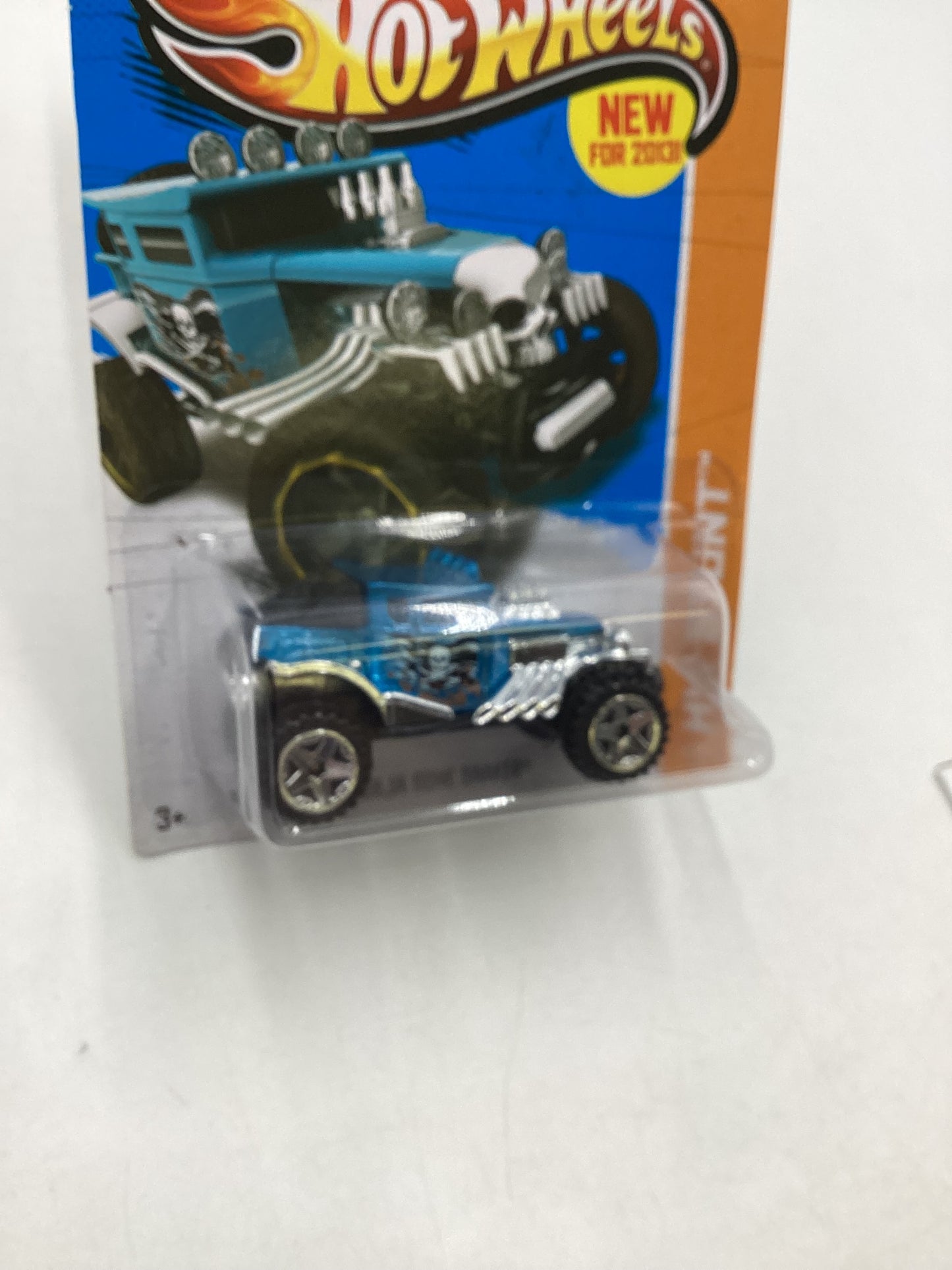 2013 Hot Wheels #90 Baja Bone Shaker Blue Chrome wheels 42C