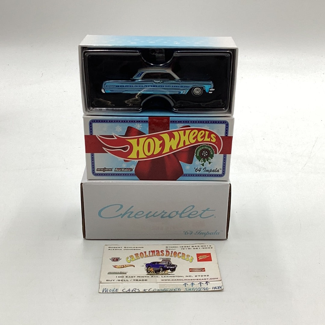 2022 Hot Wheels RLC ‘64 Chevrolet Impala Snowmam Blue 00897/30000