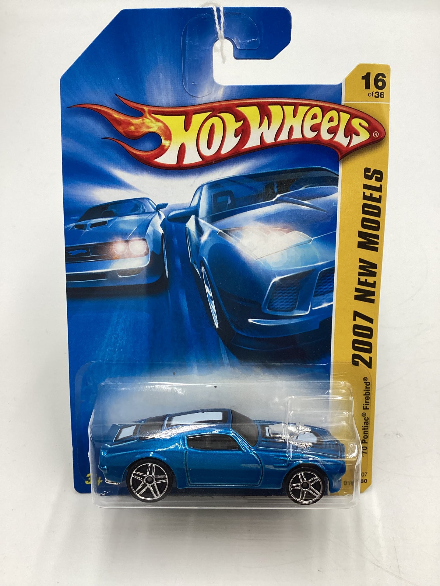 2007 Hot Wheels New Models #16 70 Pontiac Firebird Blue 55H