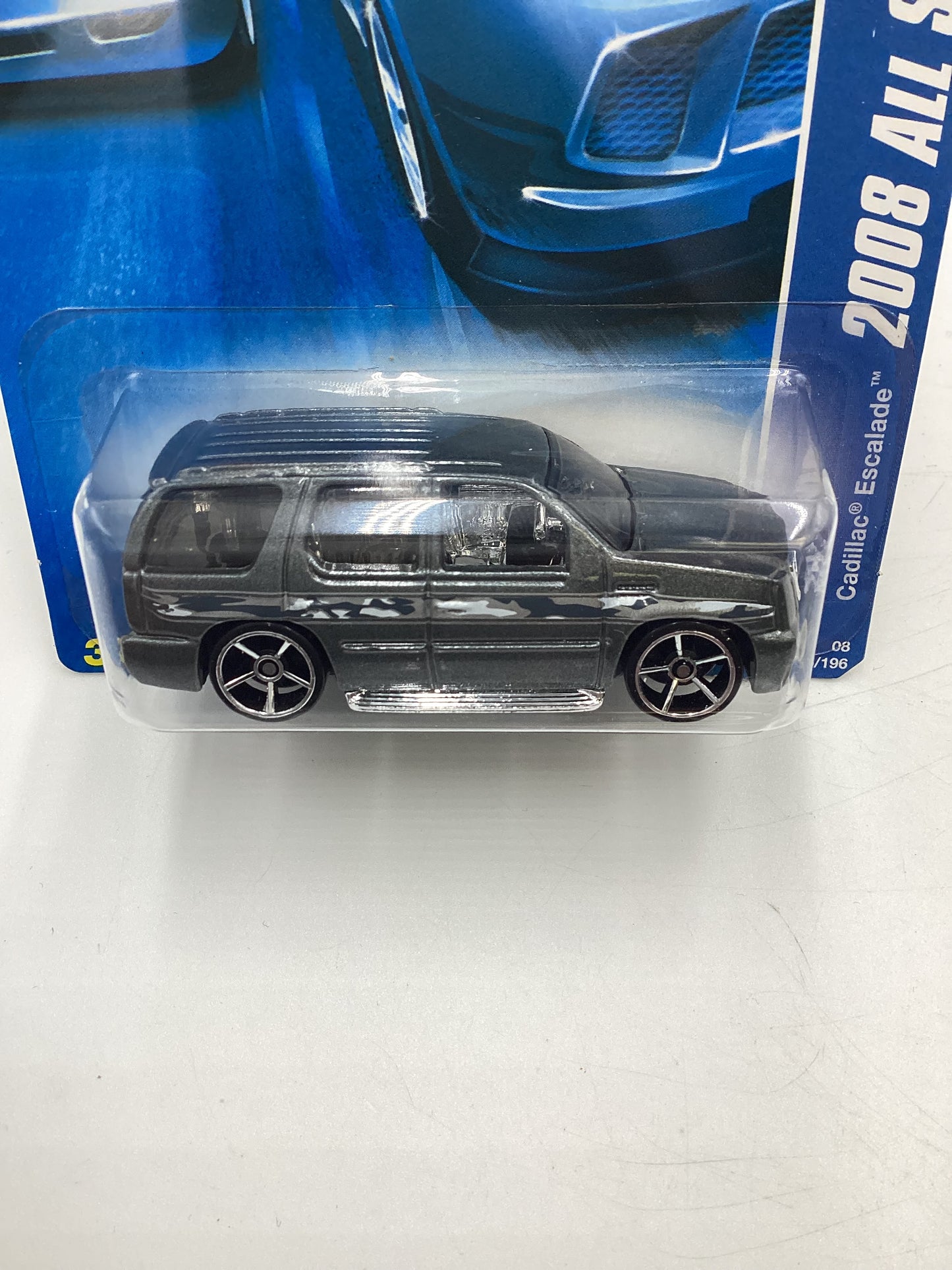 2008 Hot Wheels All Stars #65 Cadillac Escalade Gray (Chrome Logo Base) 57D