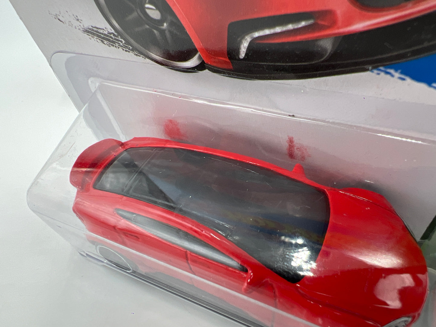 2015 Hot Wheels Workshop #217 Tesla Model S Red 48C