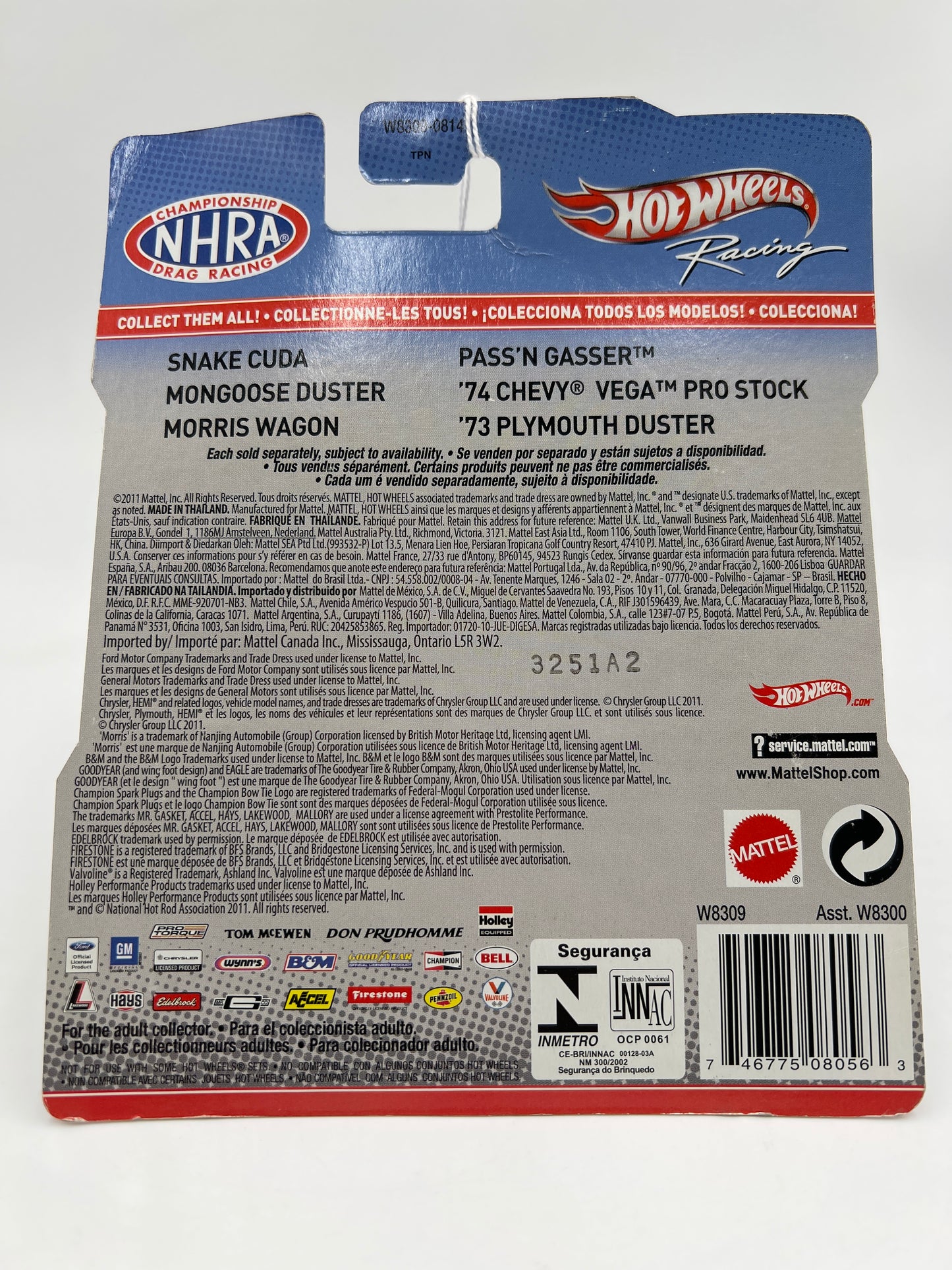 Hot Wheels Racing Premium NHRA Drag Racing Morris Wagon Candy Wagon 243D