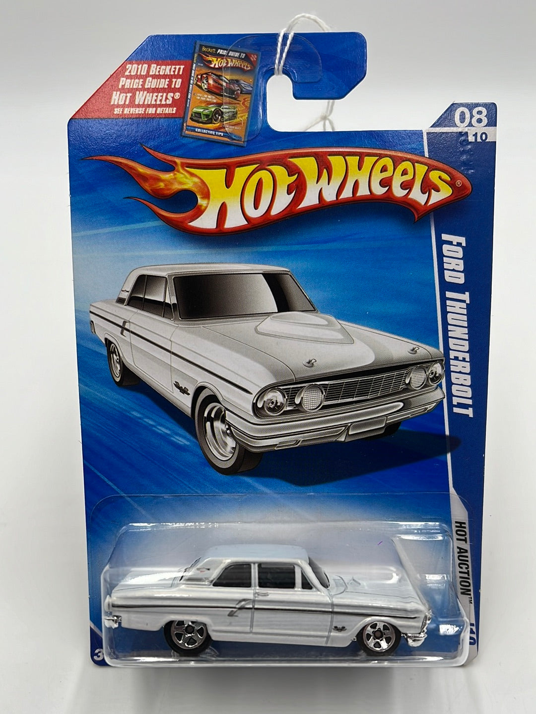 2010 Hot Wheels Hot Auction Ford Thunderbolt White 166/240 23D